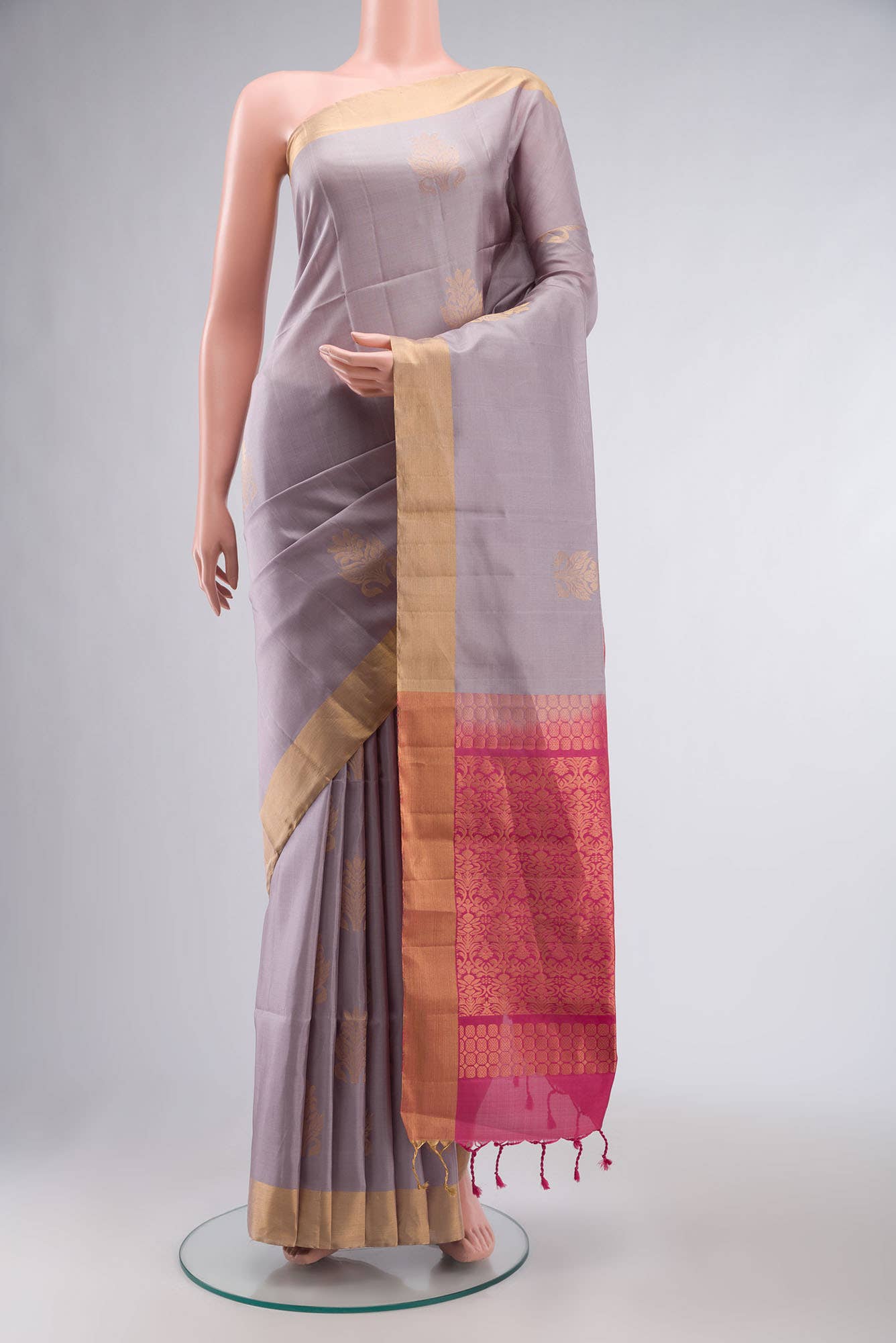 Lavender Soft Silk Saree