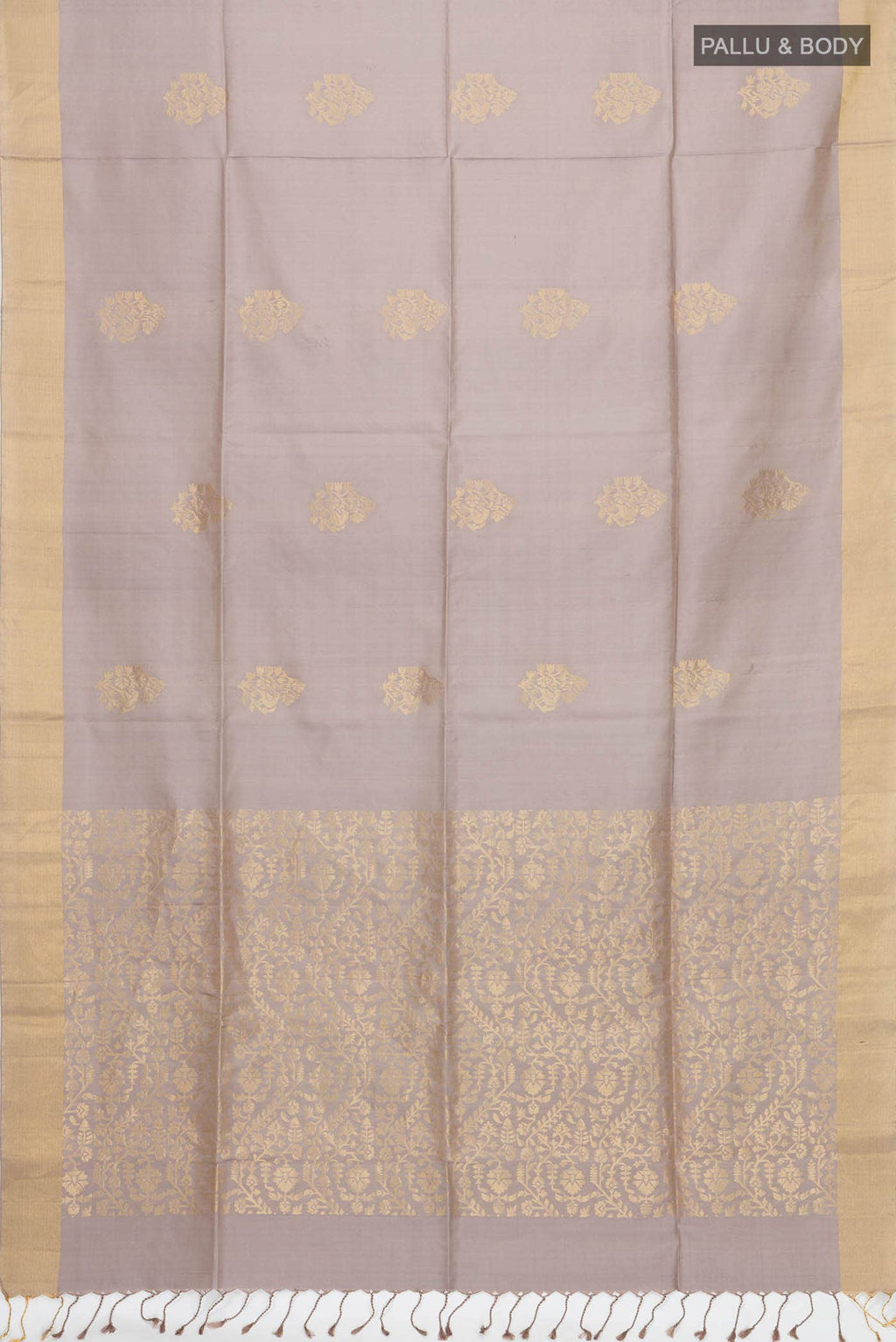 Grey Soft Silk Saree