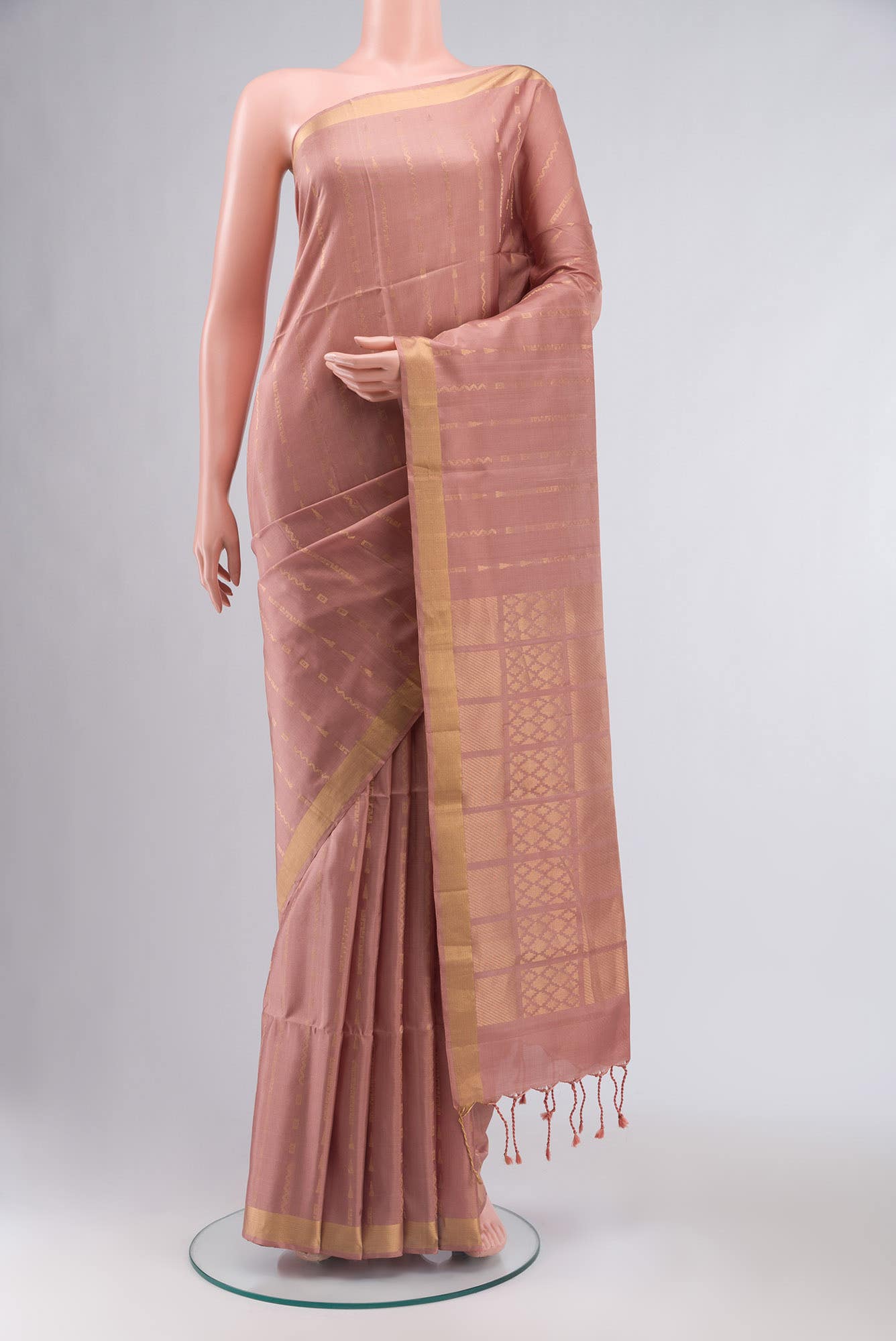 Peach Soft Silk Saree