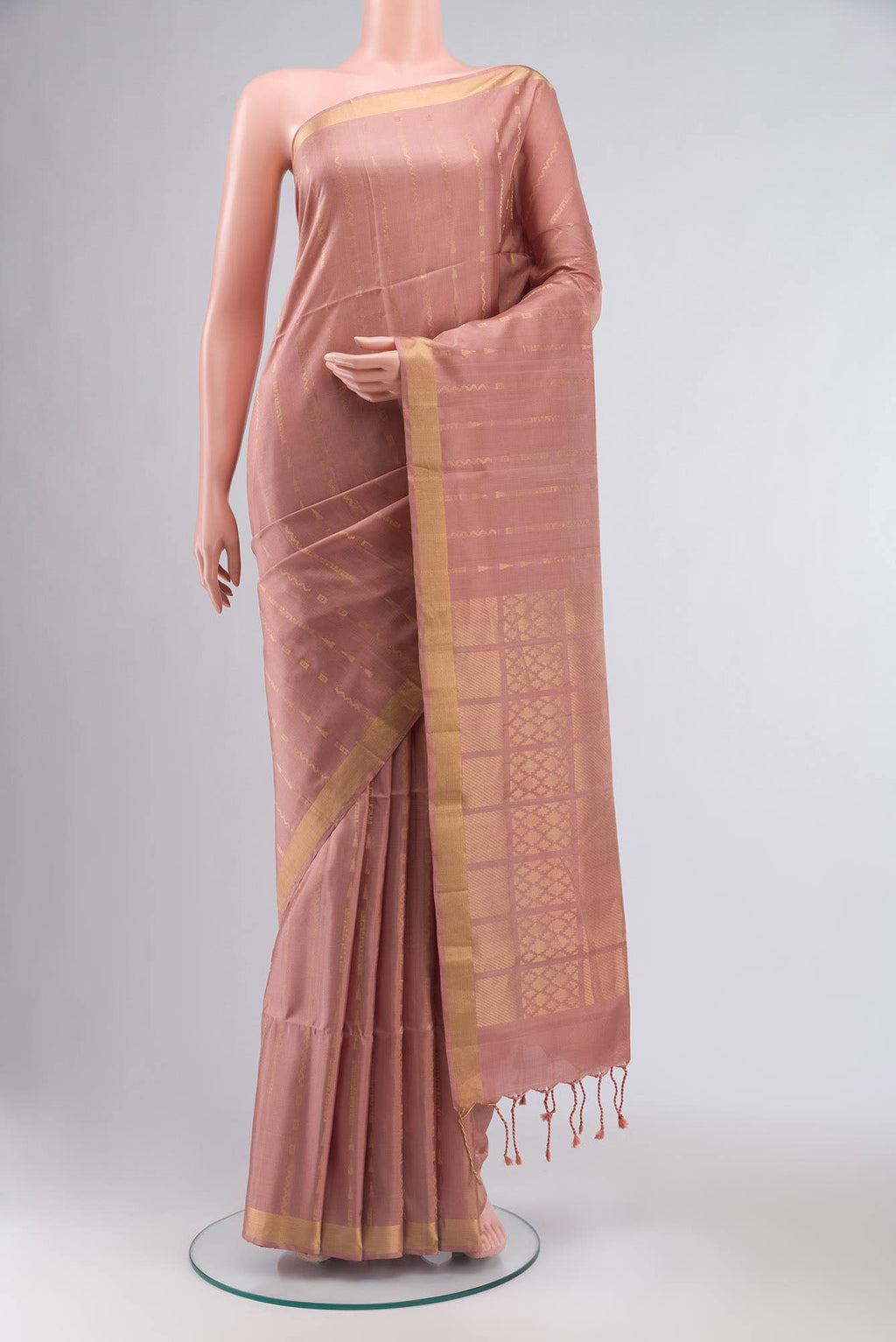 Peach Soft Silk Saree