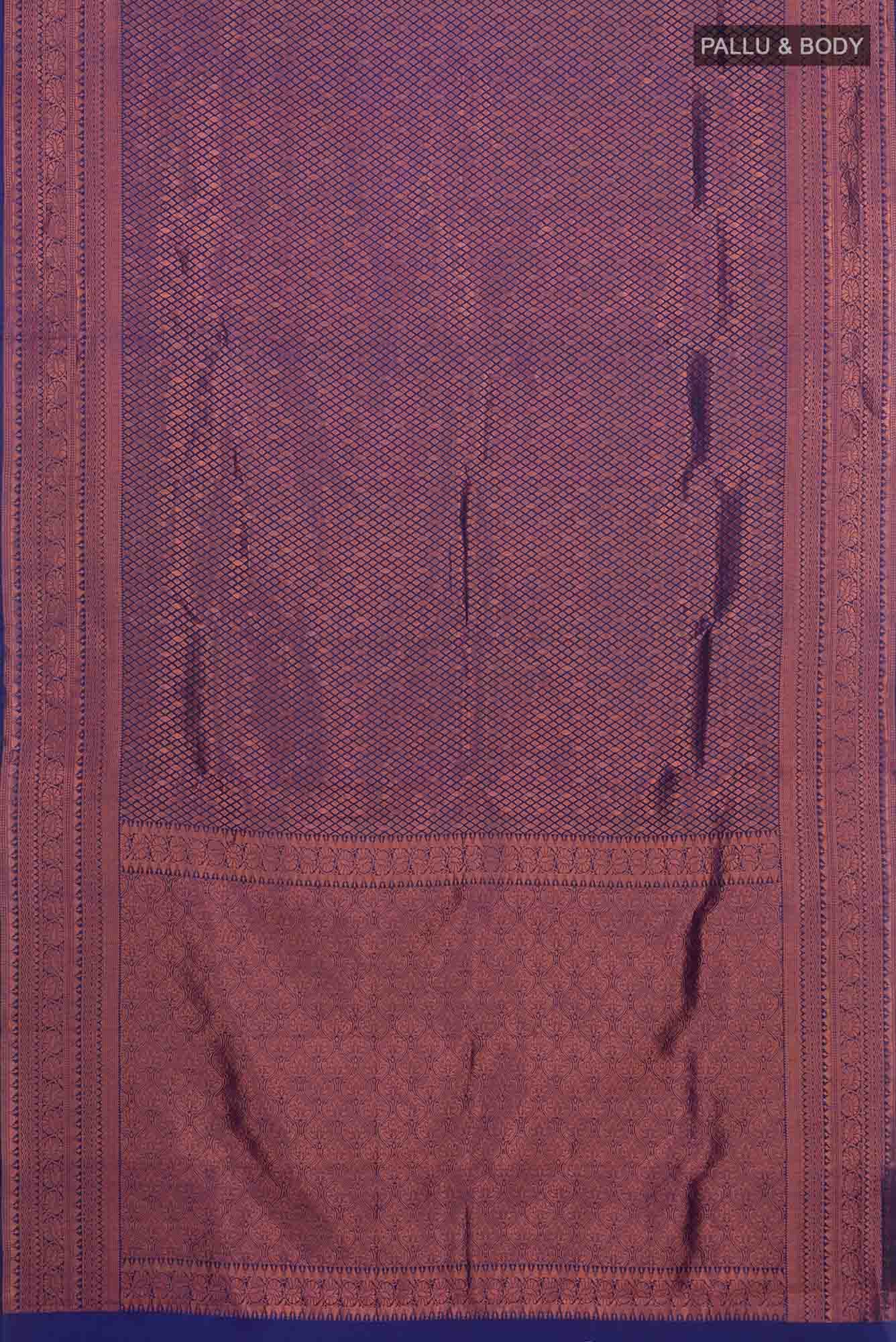 Blue Kanchipuram Silk Saree