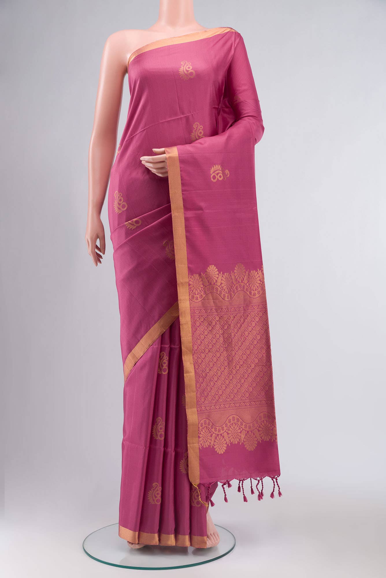Pink Soft Silk Saree