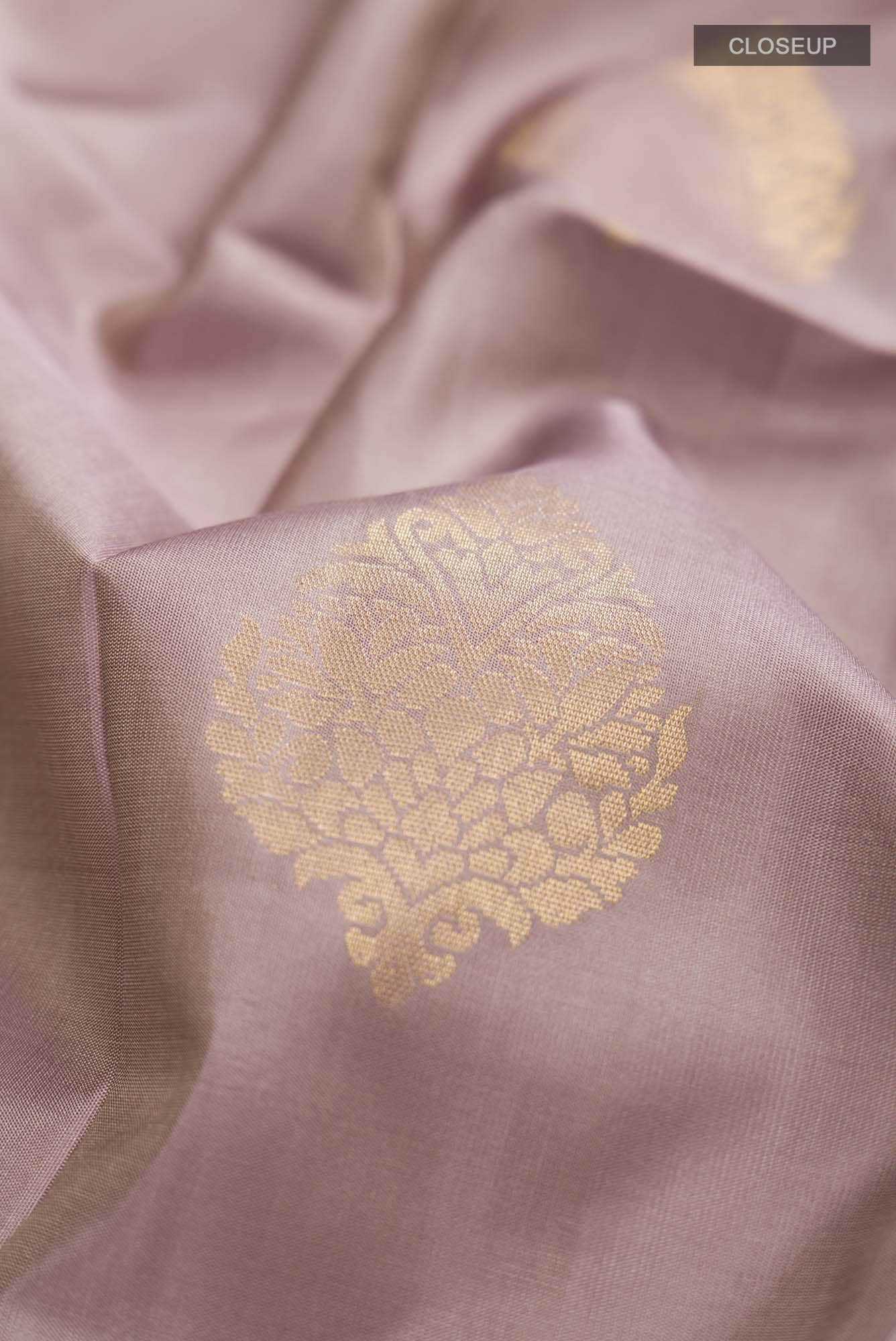 Dark Mauve Soft Silk Saree