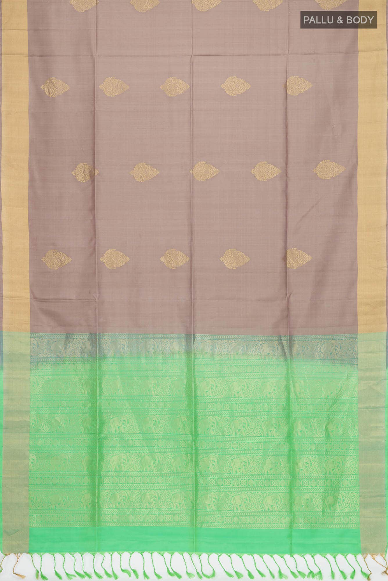 Dark Mauve Soft Silk Saree