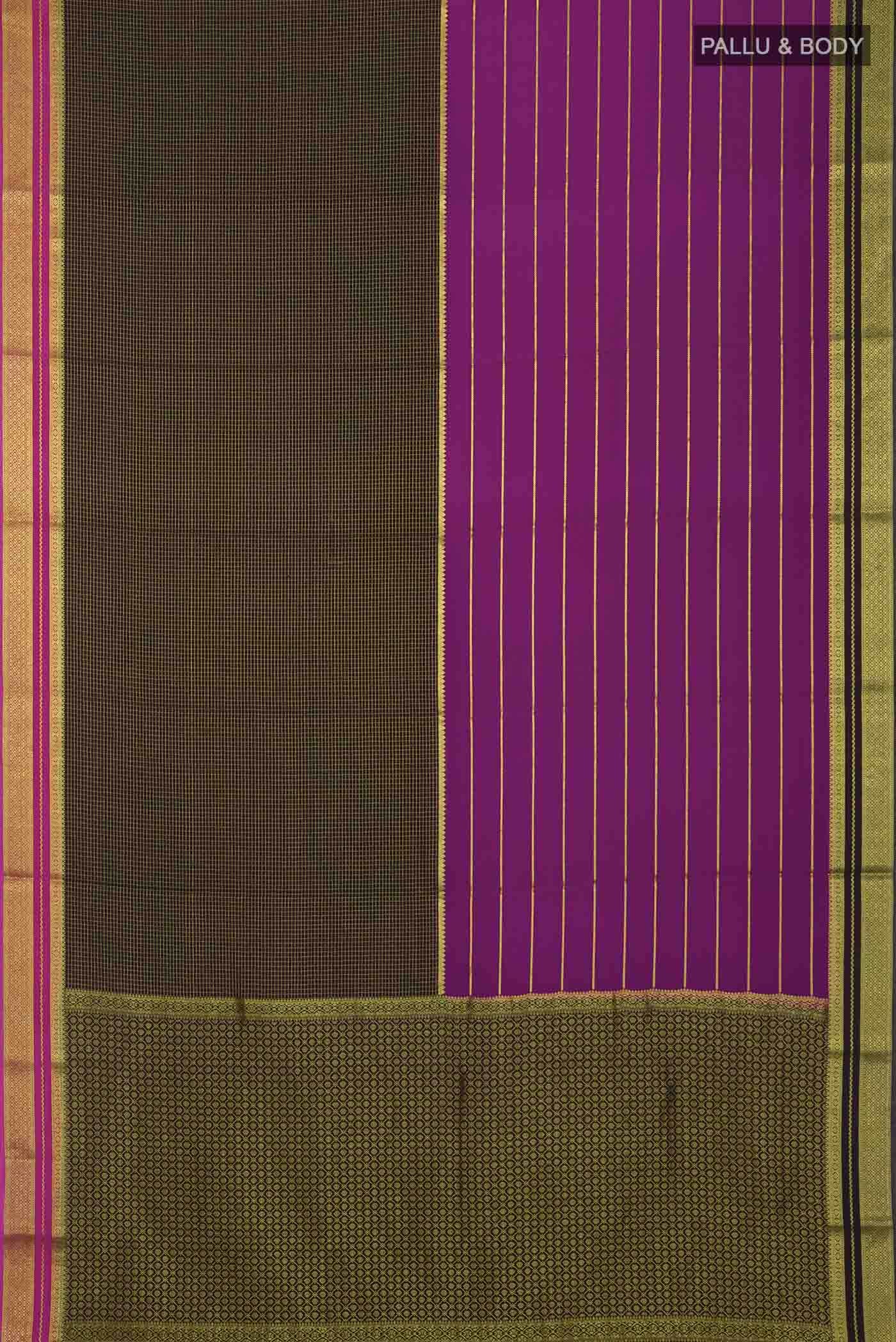 Multi Mysore Crepe Saree