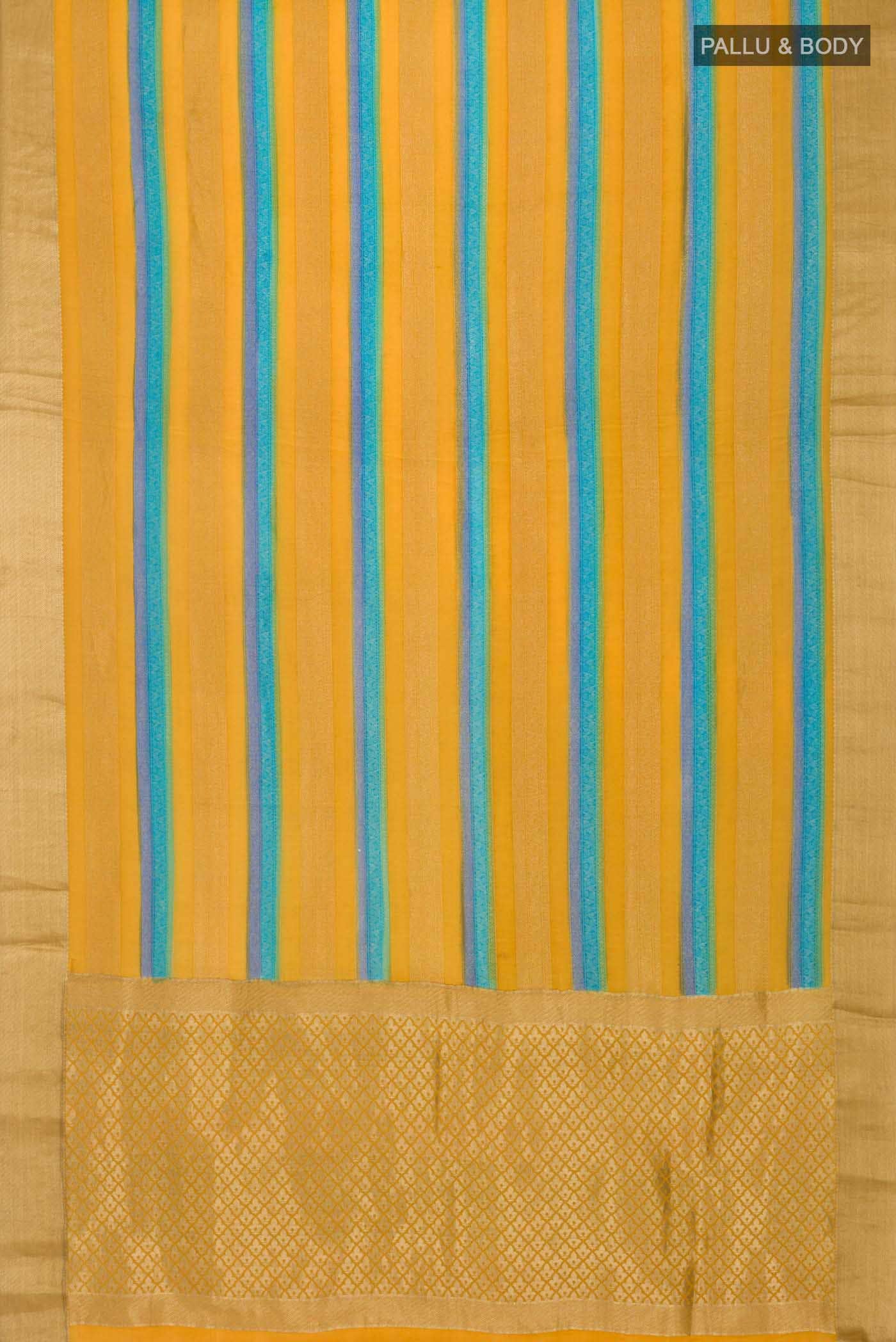 Multi Mysore Crepe Saree