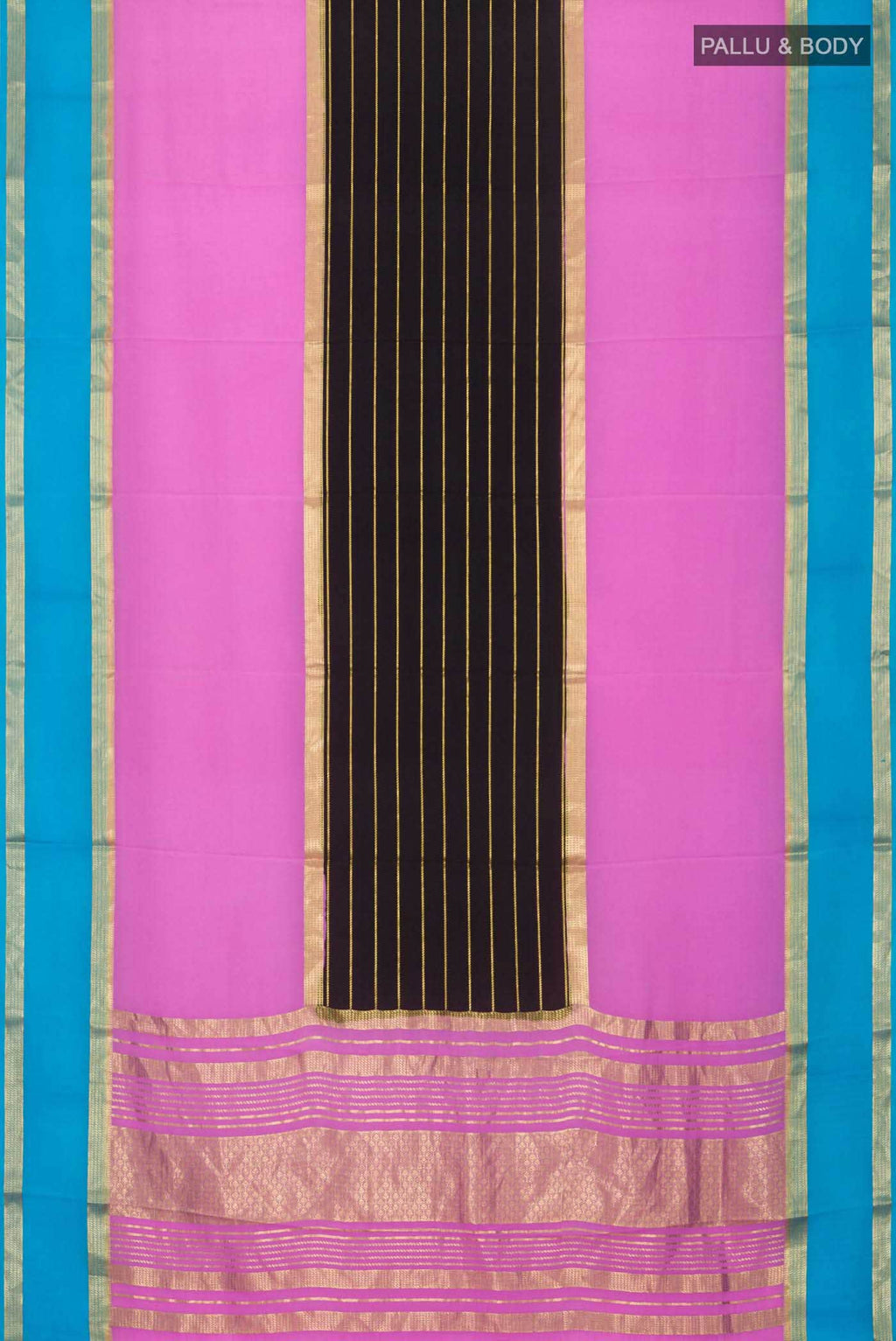 Multi Mysore Crepe Saree