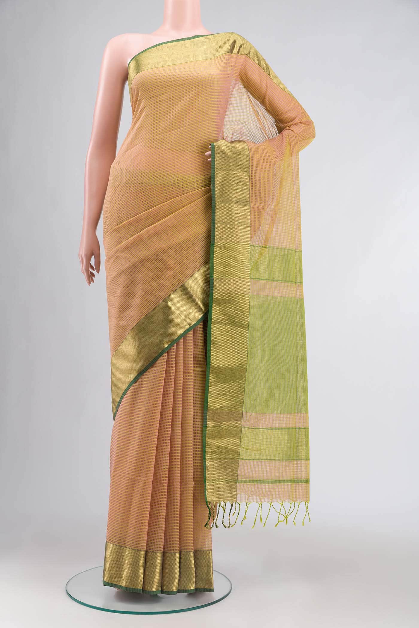 Multi Maheshwari Silk Cotton Saree