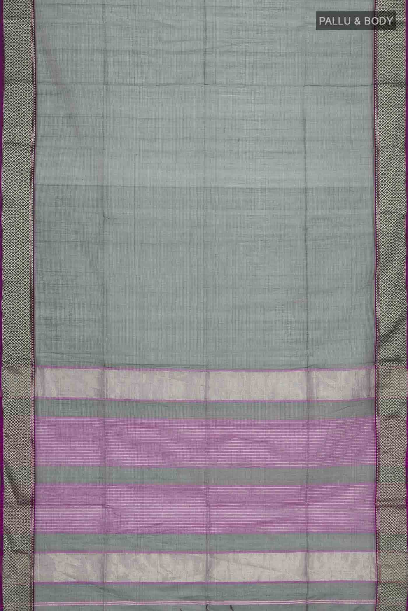 Bottle Green Maheshwari Silk Cotton Saree