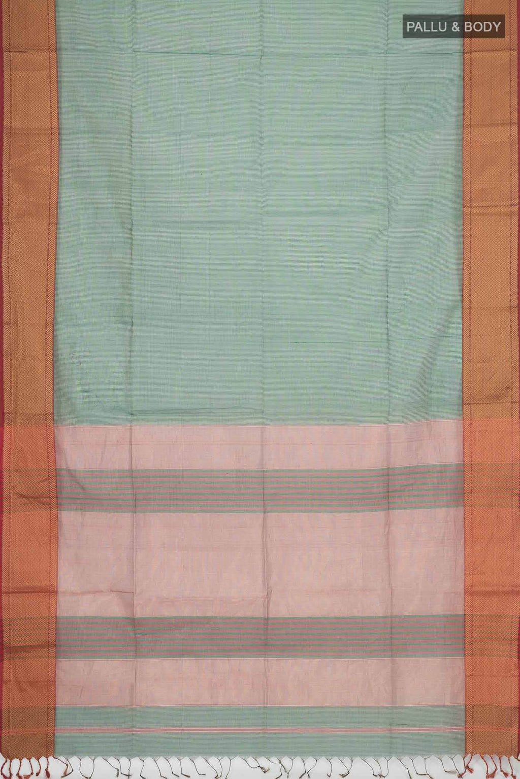 Green Maheshwari Silk Cotton Saree