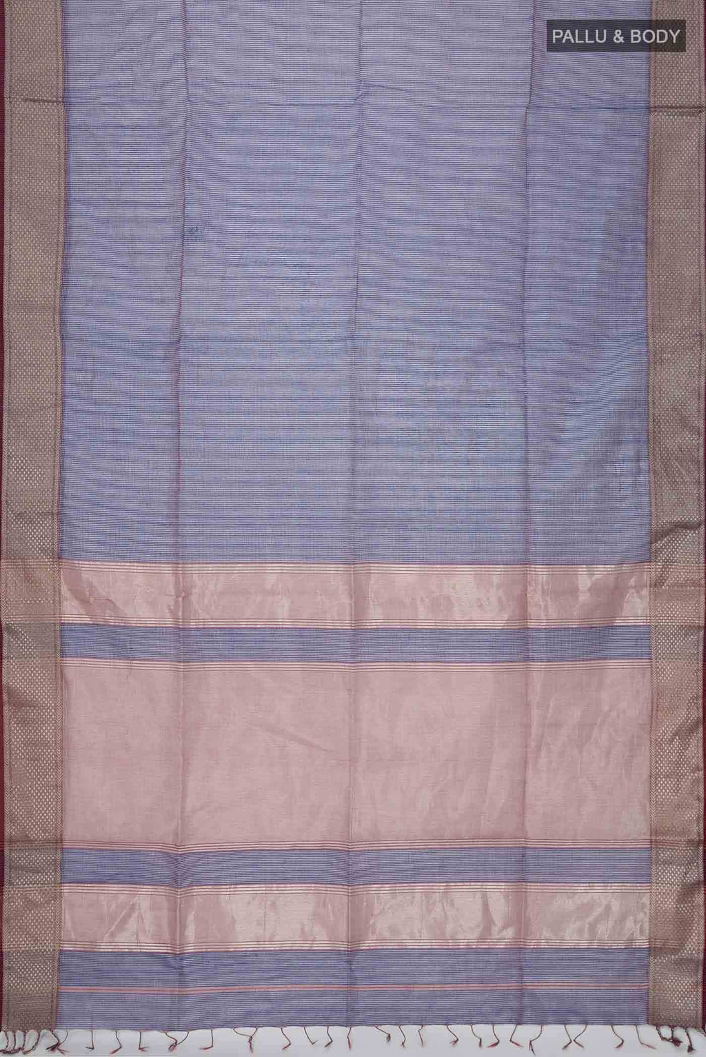 Blue Maheshwari Silk Cotton Saree