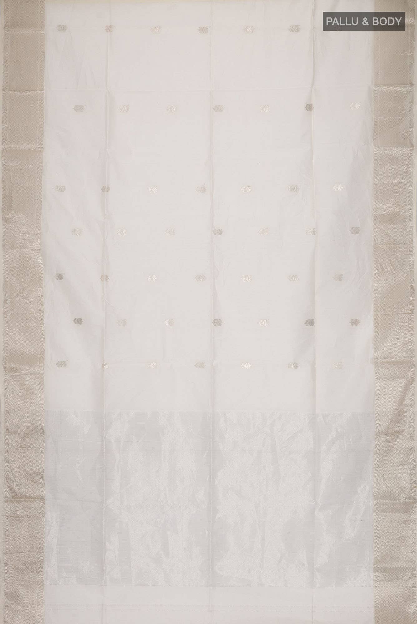 Off White Maheshwari Silk Cotton Saree