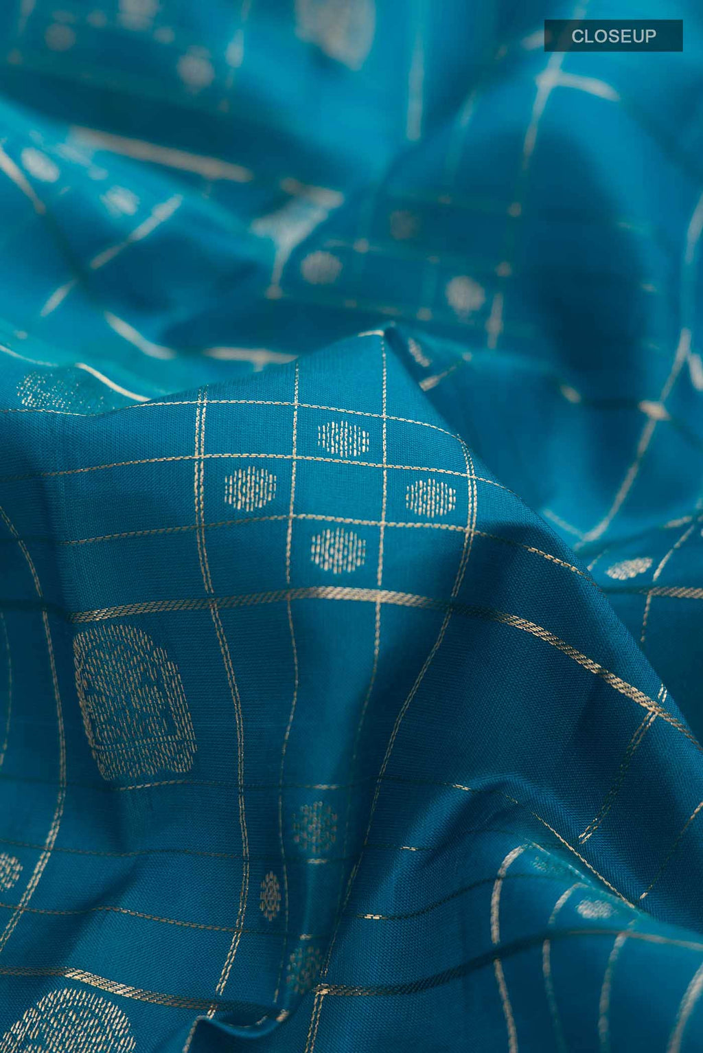 Blue Kanchipuram Silk Saree
