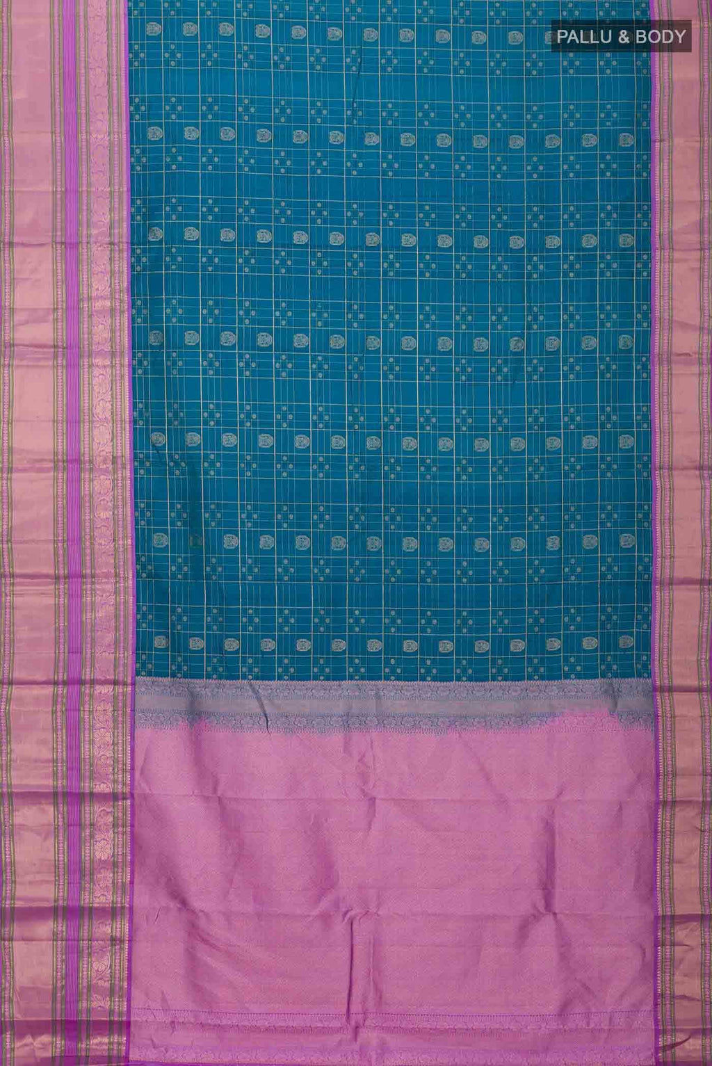 Blue Kanchipuram Silk Saree