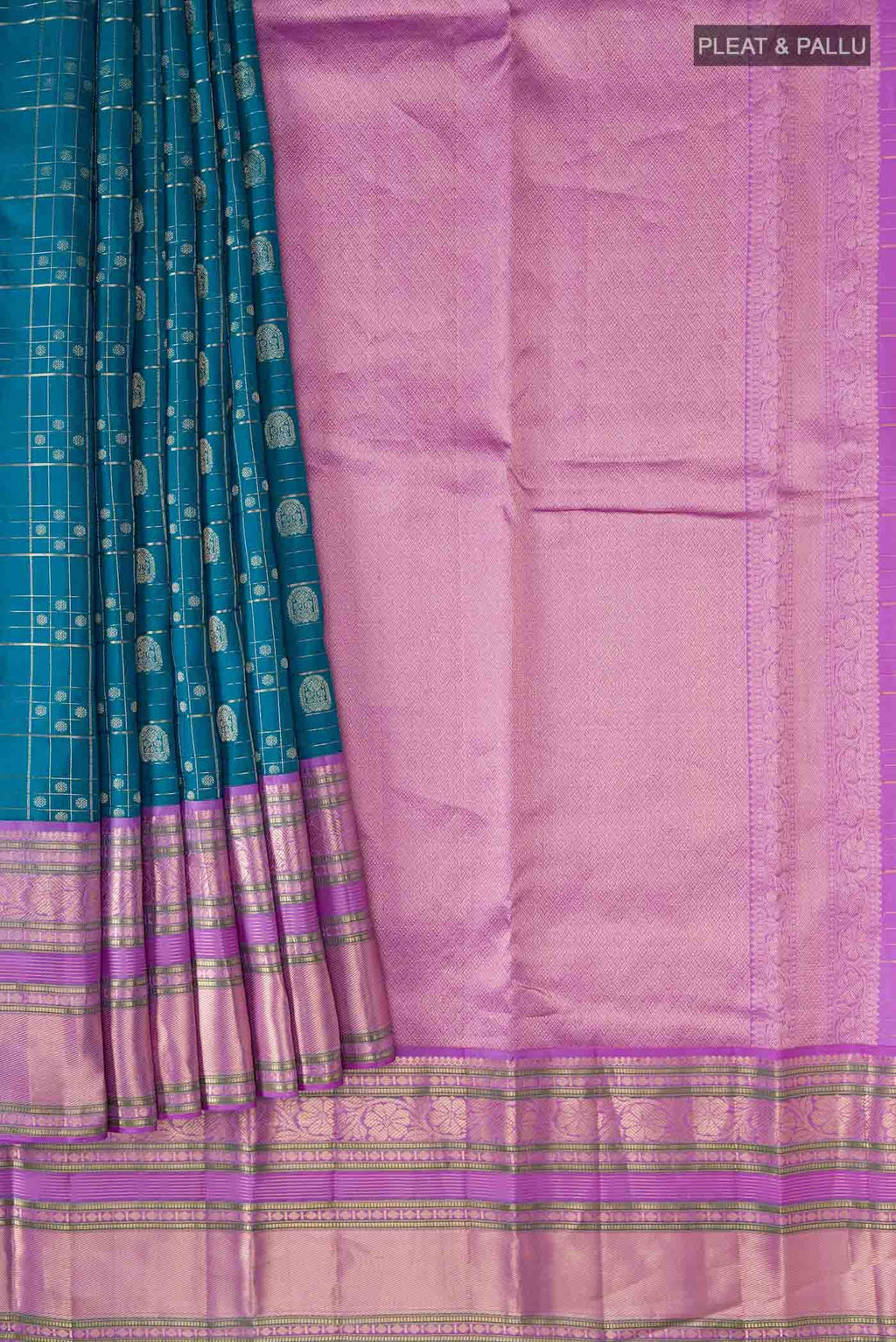 Blue Kanchipuram Silk Saree