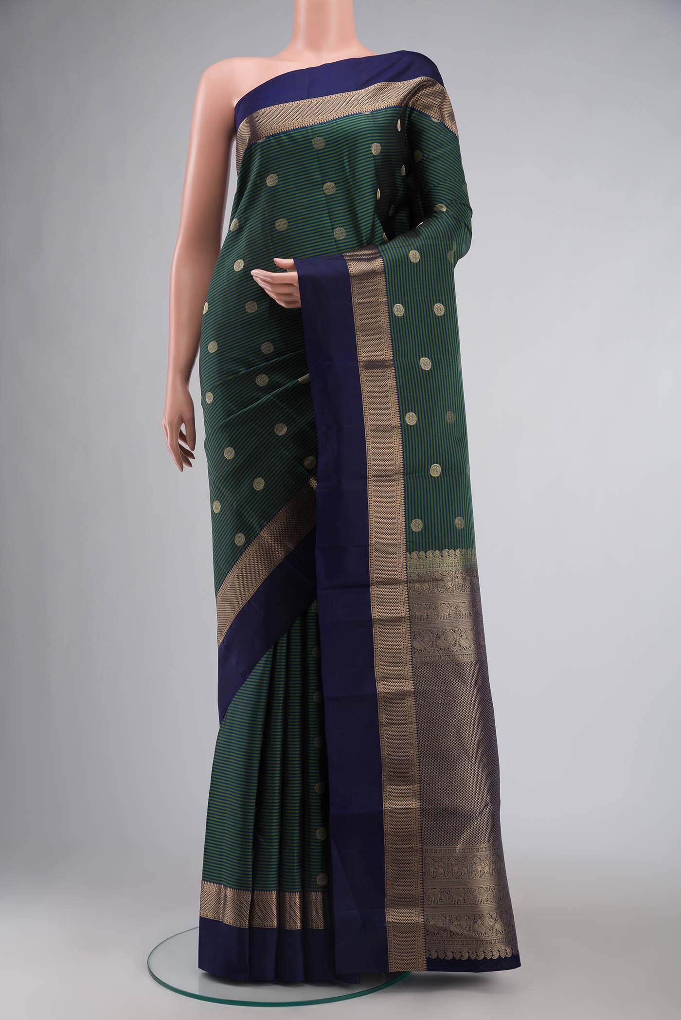 Green Kanchipuram Silk Saree