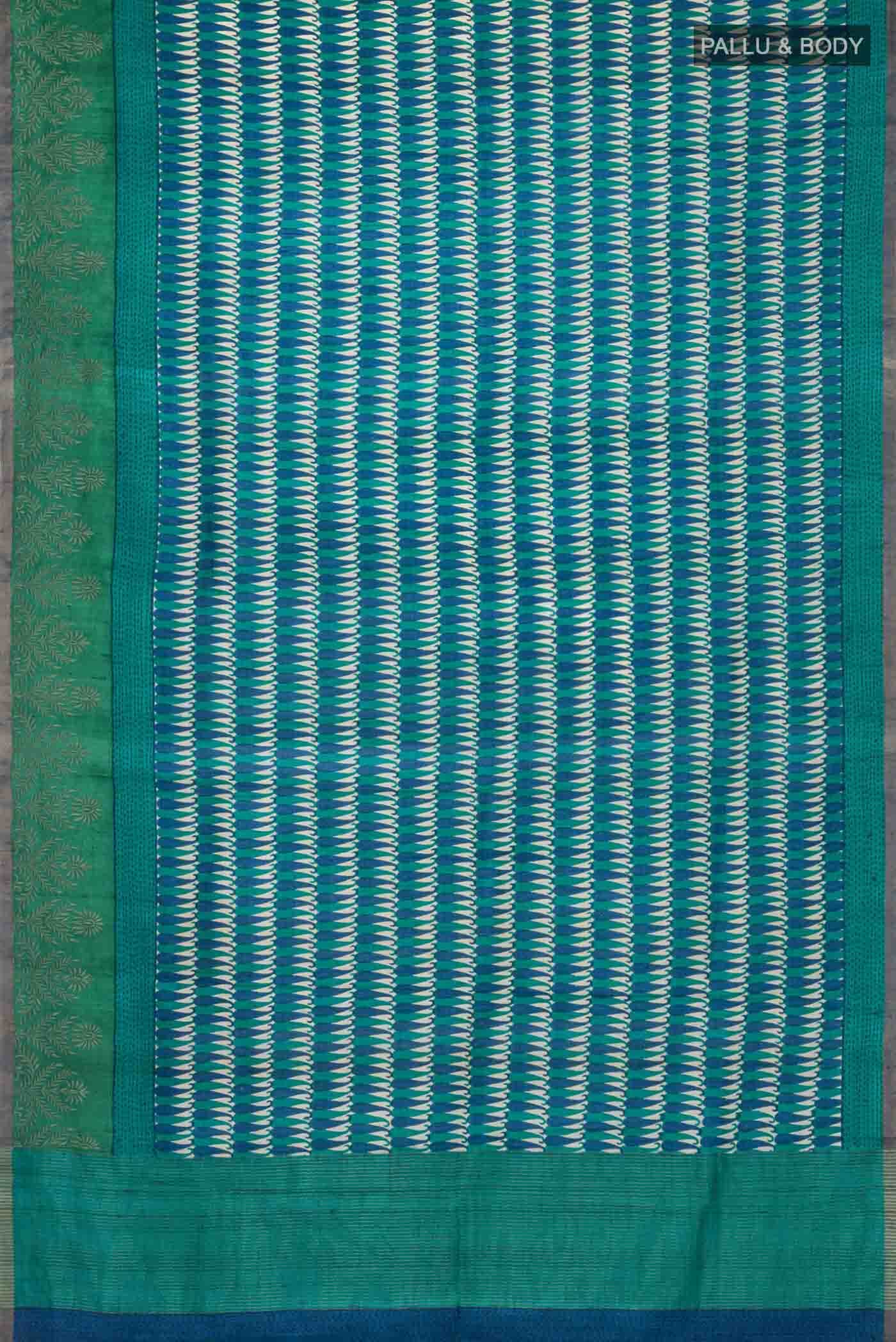 Multi Tussar Silk Saree