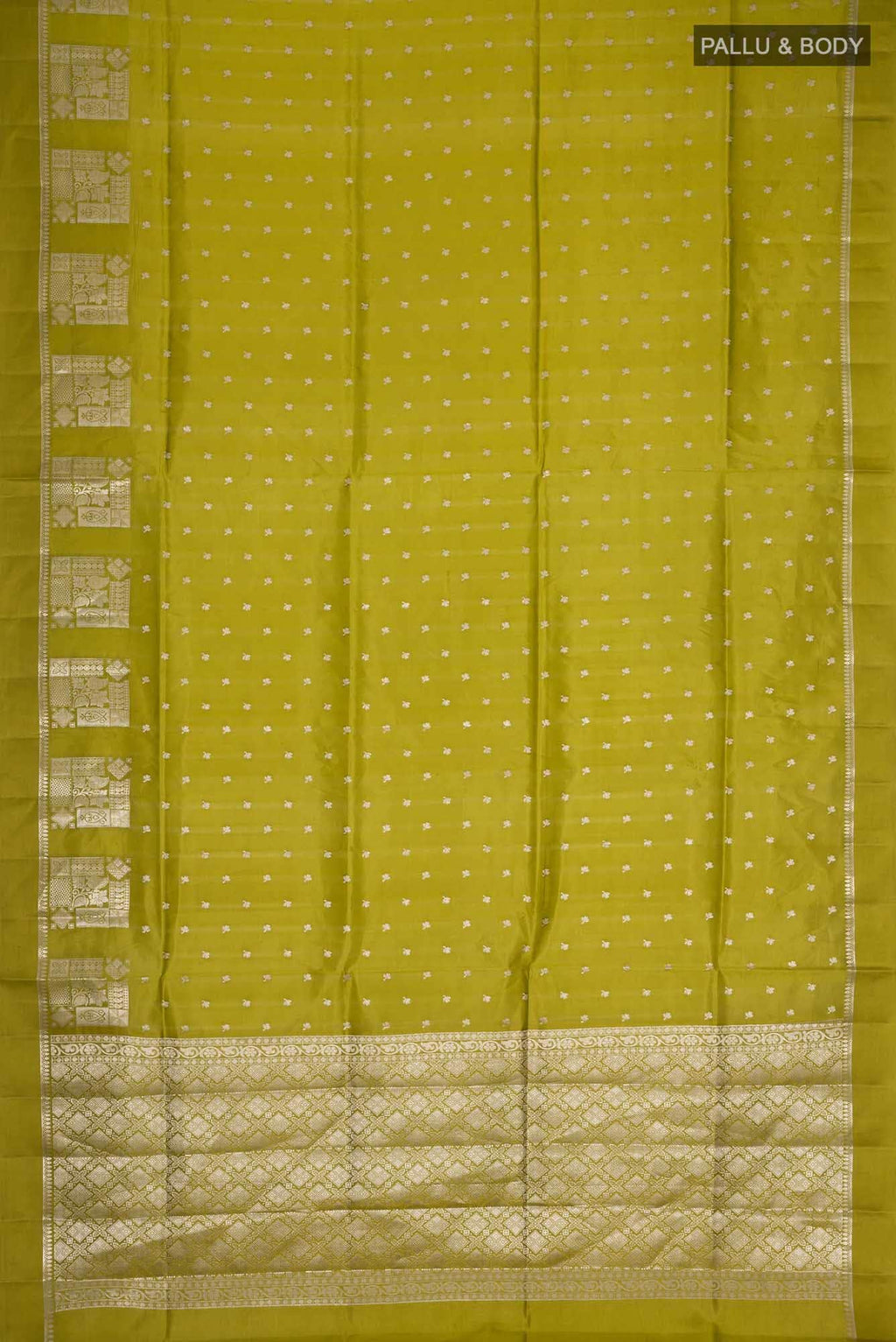 Green Banarasi Raw Silk Saree