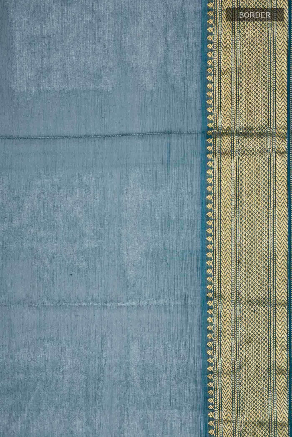 Blue Mysore Chiffon Saree