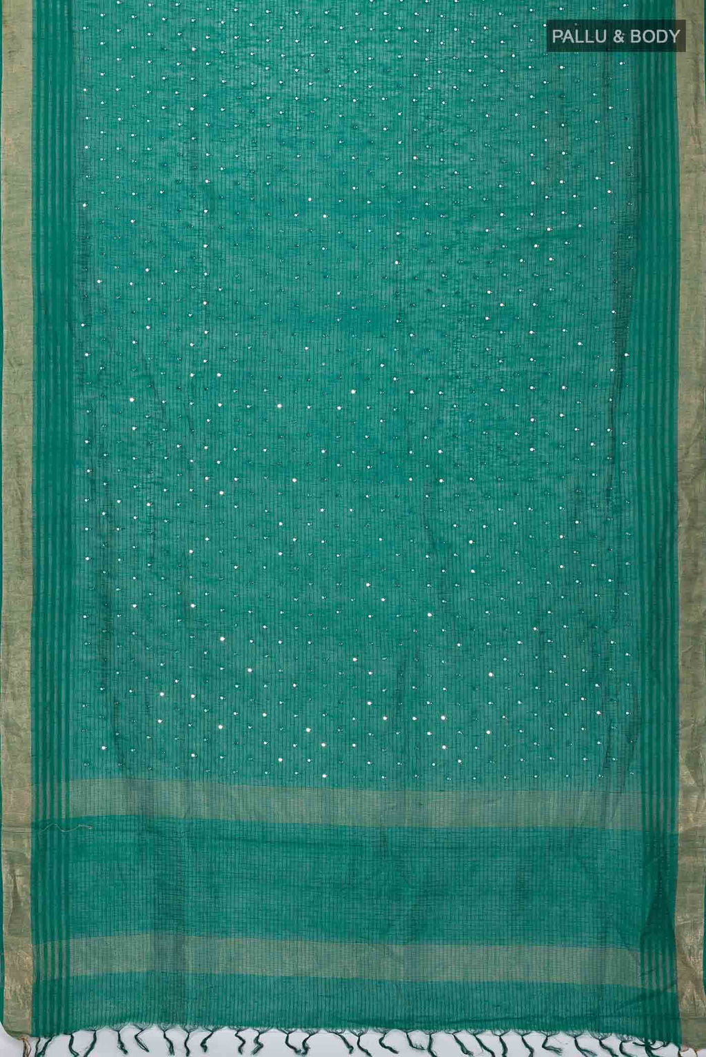Green Linen Saree