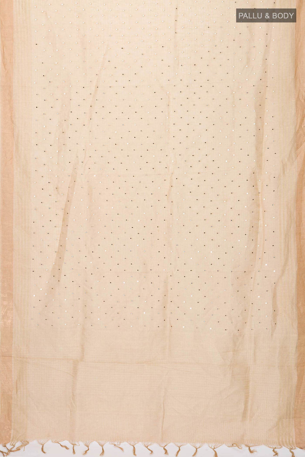 Beige Linen Saree