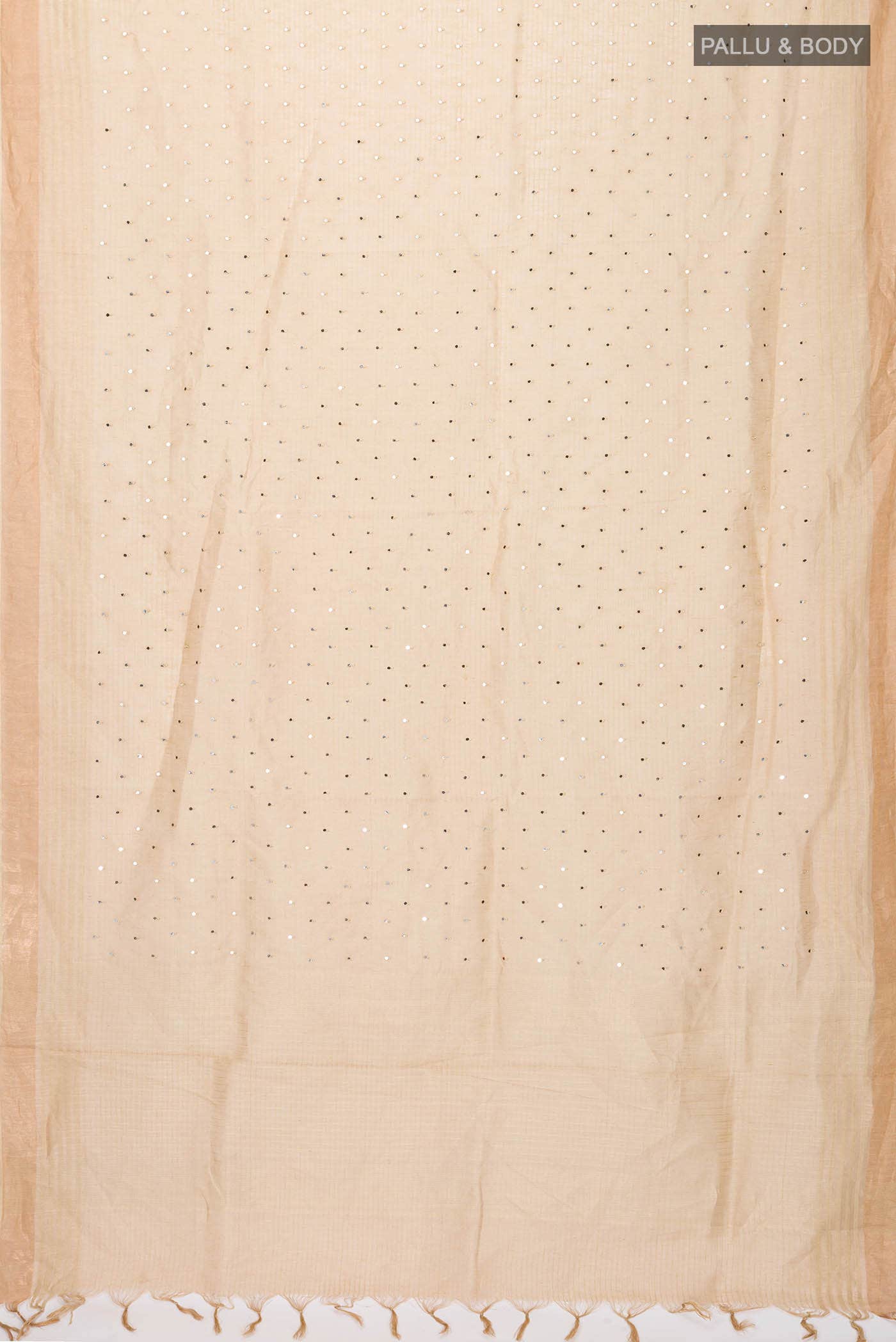Beige Linen Saree