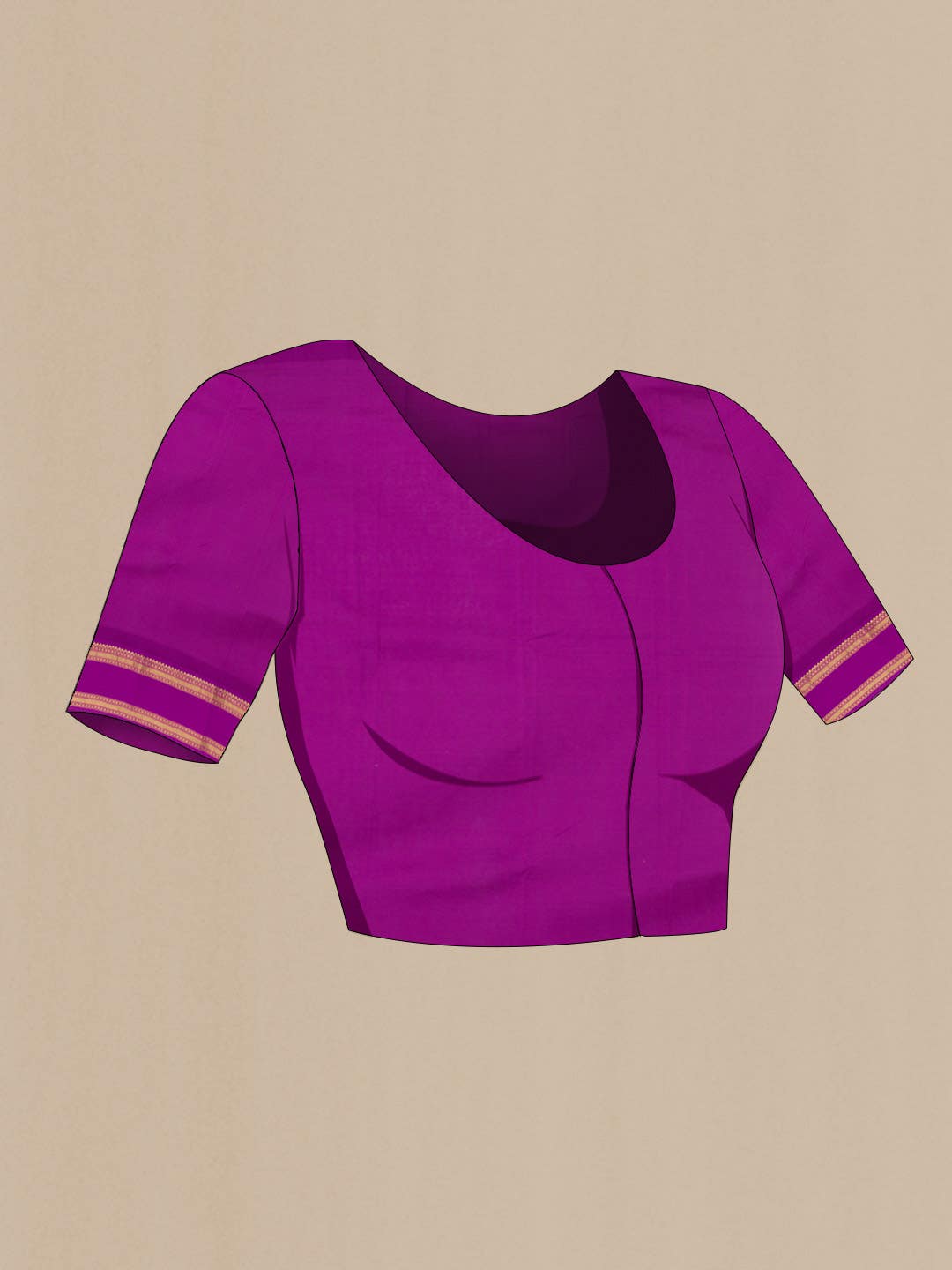 Mauve Printed Silk Saree