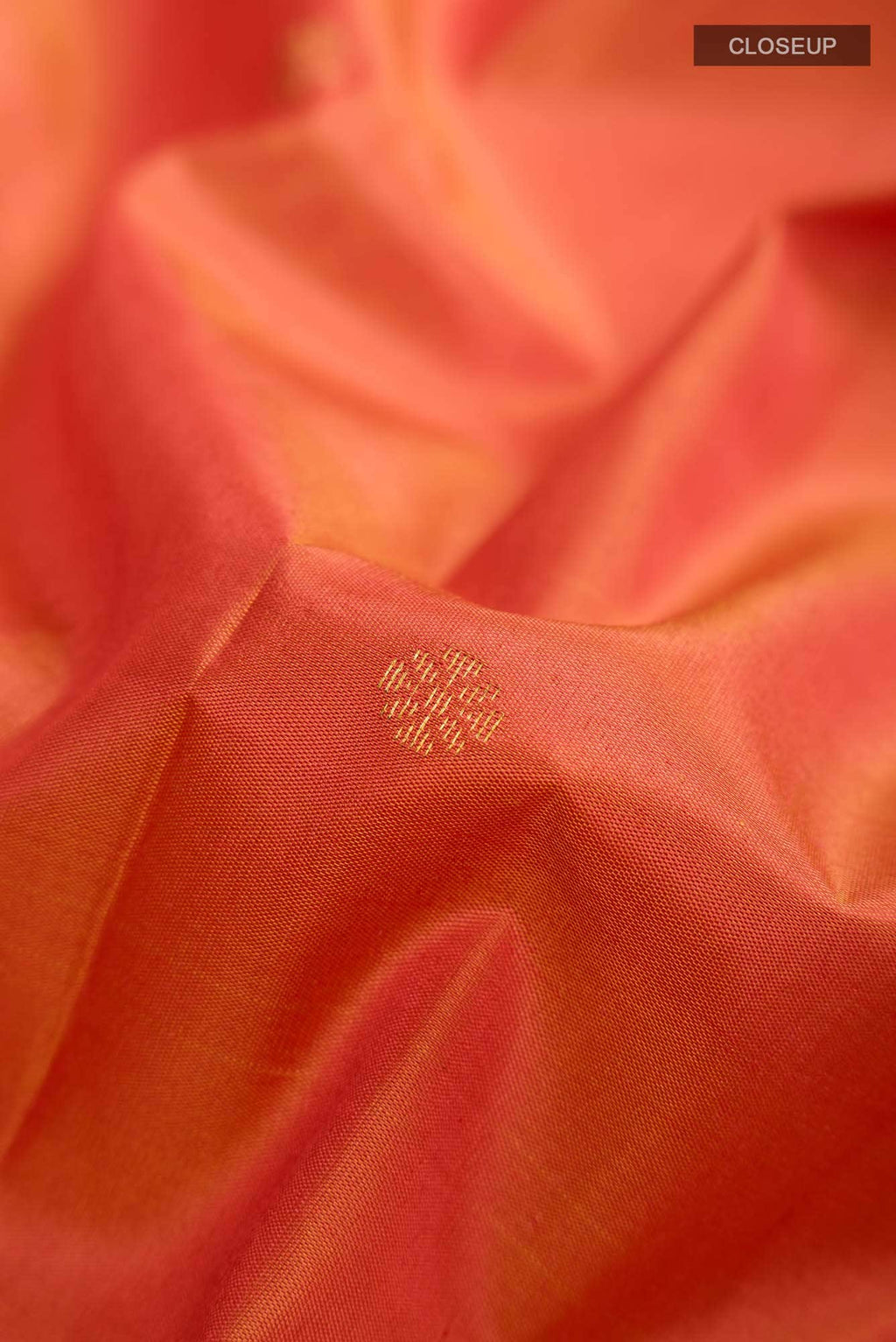 Orange Kanchipuram Silk Saree