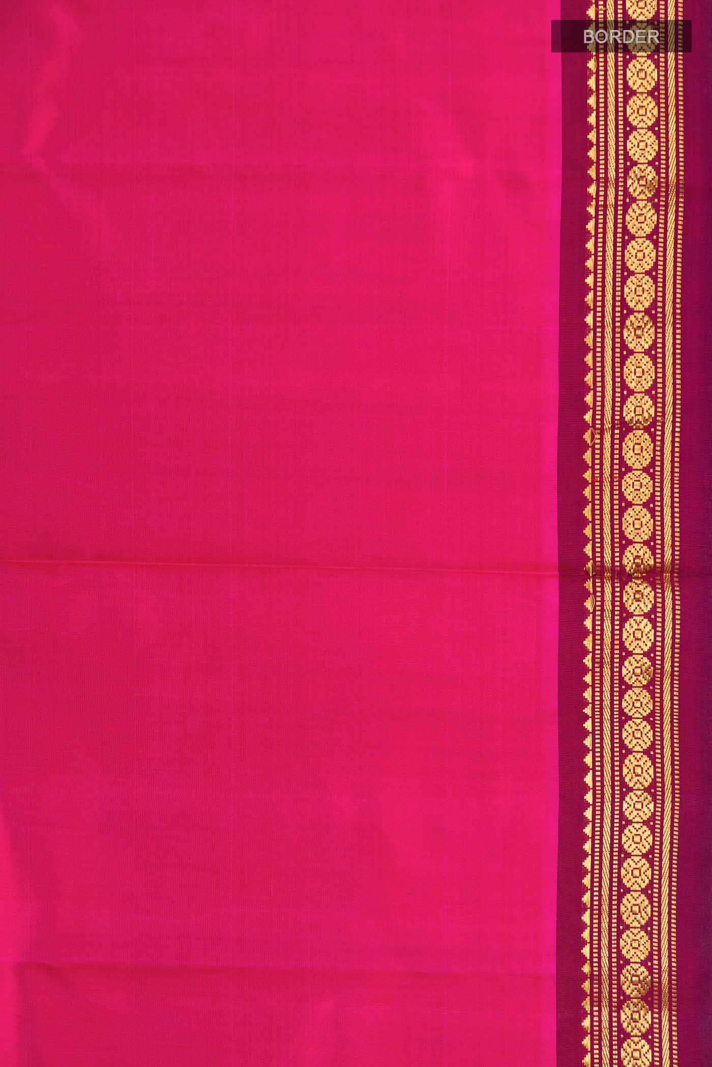 Pink Kanchipuram Silk Saree