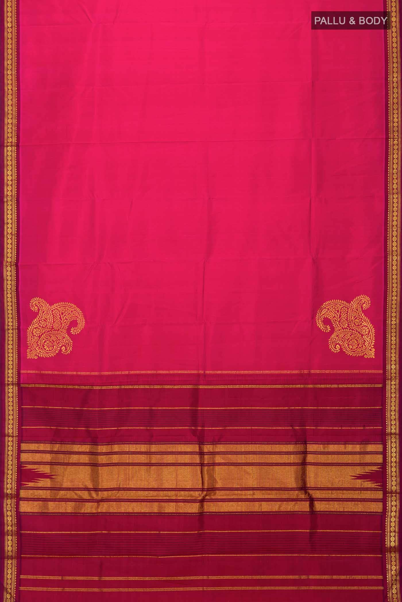 Pink Kanchipuram Silk Saree