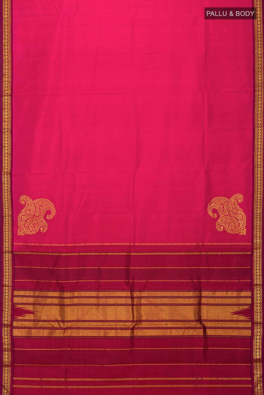 Pink Kanchipuram Silk Saree