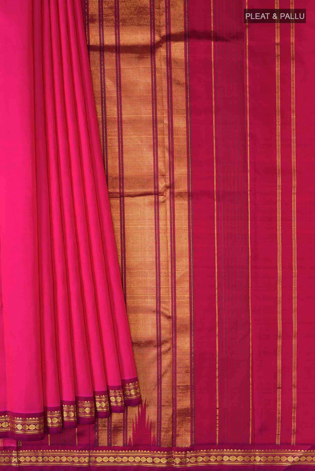 Pink Kanchipuram Silk Saree