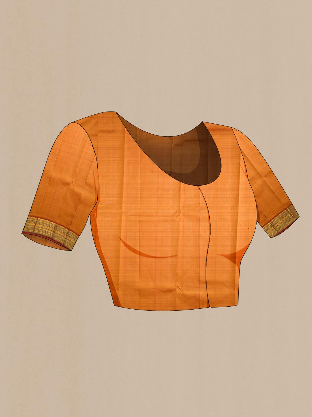 Mustard Kanchipuram Silk Saree