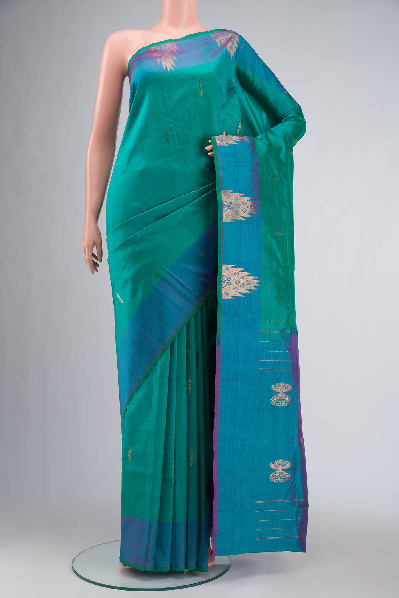 Green Kanchipuram Silk Saree
