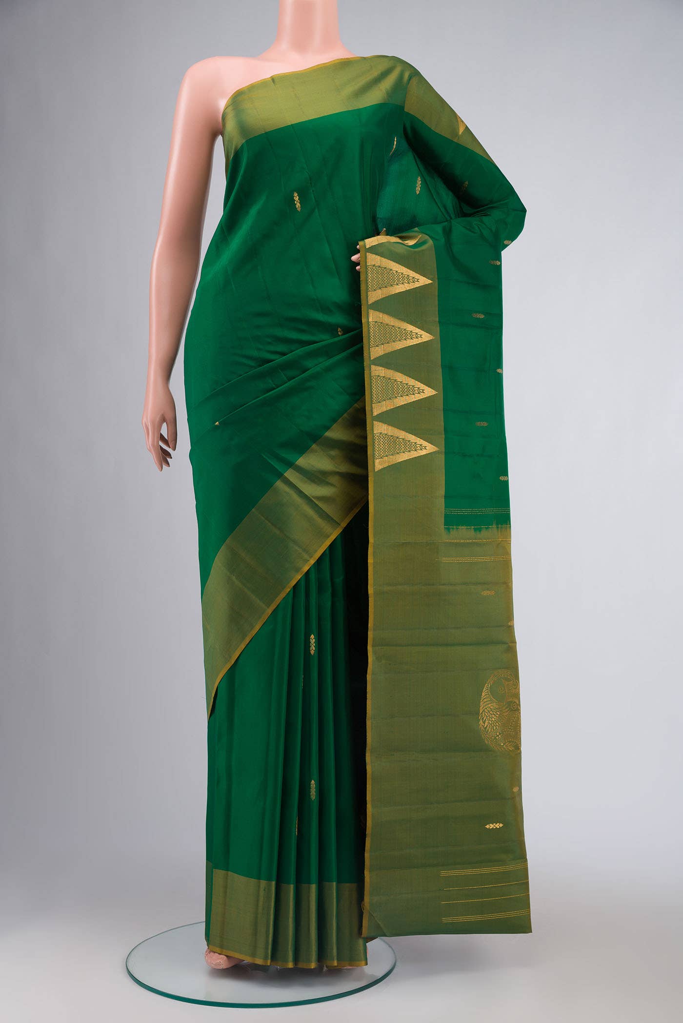 Green Kanchipuram Silk Saree