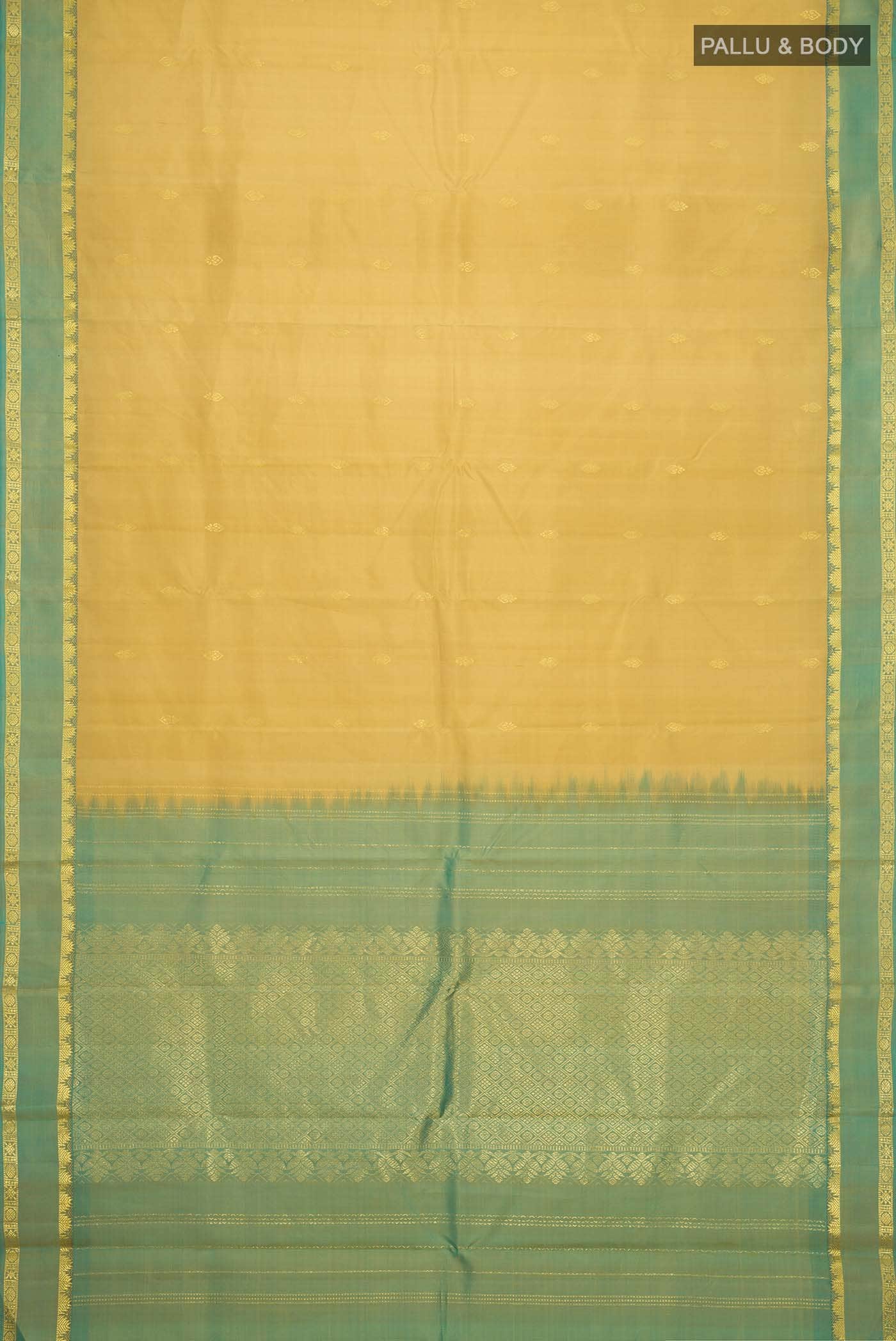 Dark Beige Kanchipuram Silk Saree