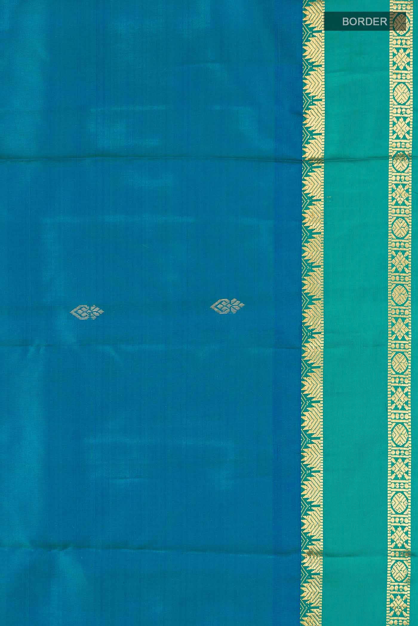 Blue Kanchipuram Silk Saree