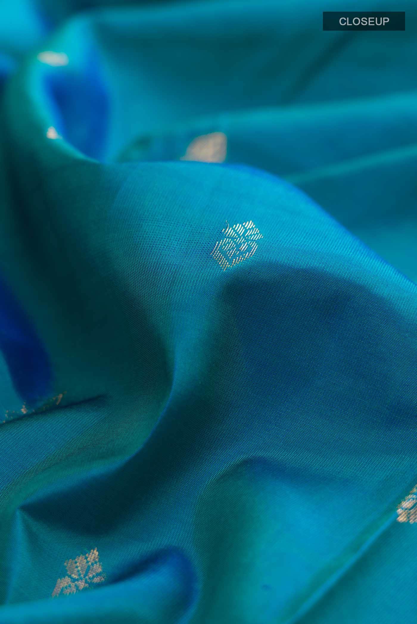 Blue Kanchipuram Silk Saree