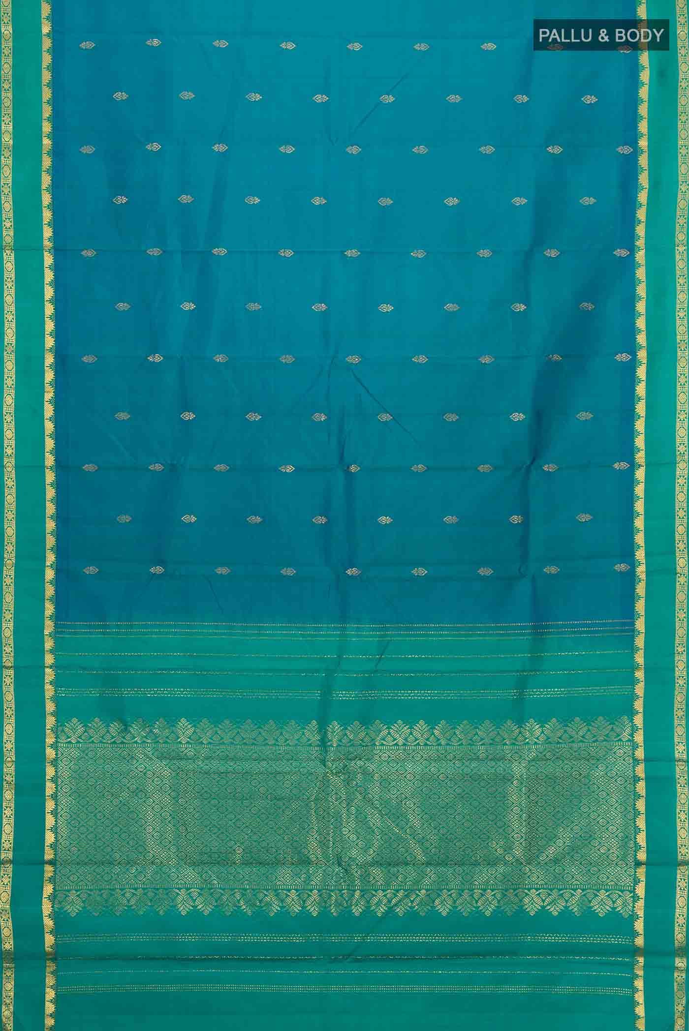 Blue Kanchipuram Silk Saree