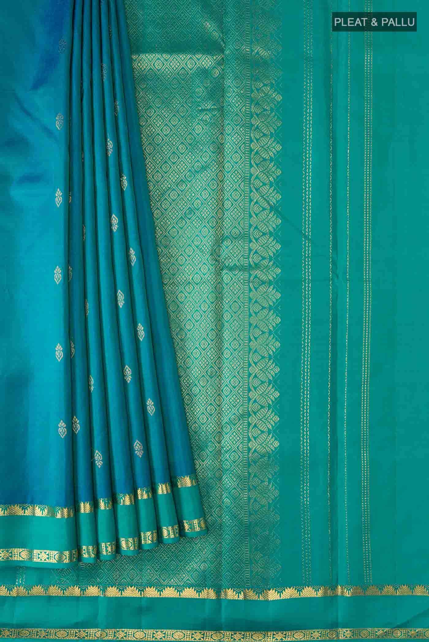 Blue Kanchipuram Silk Saree