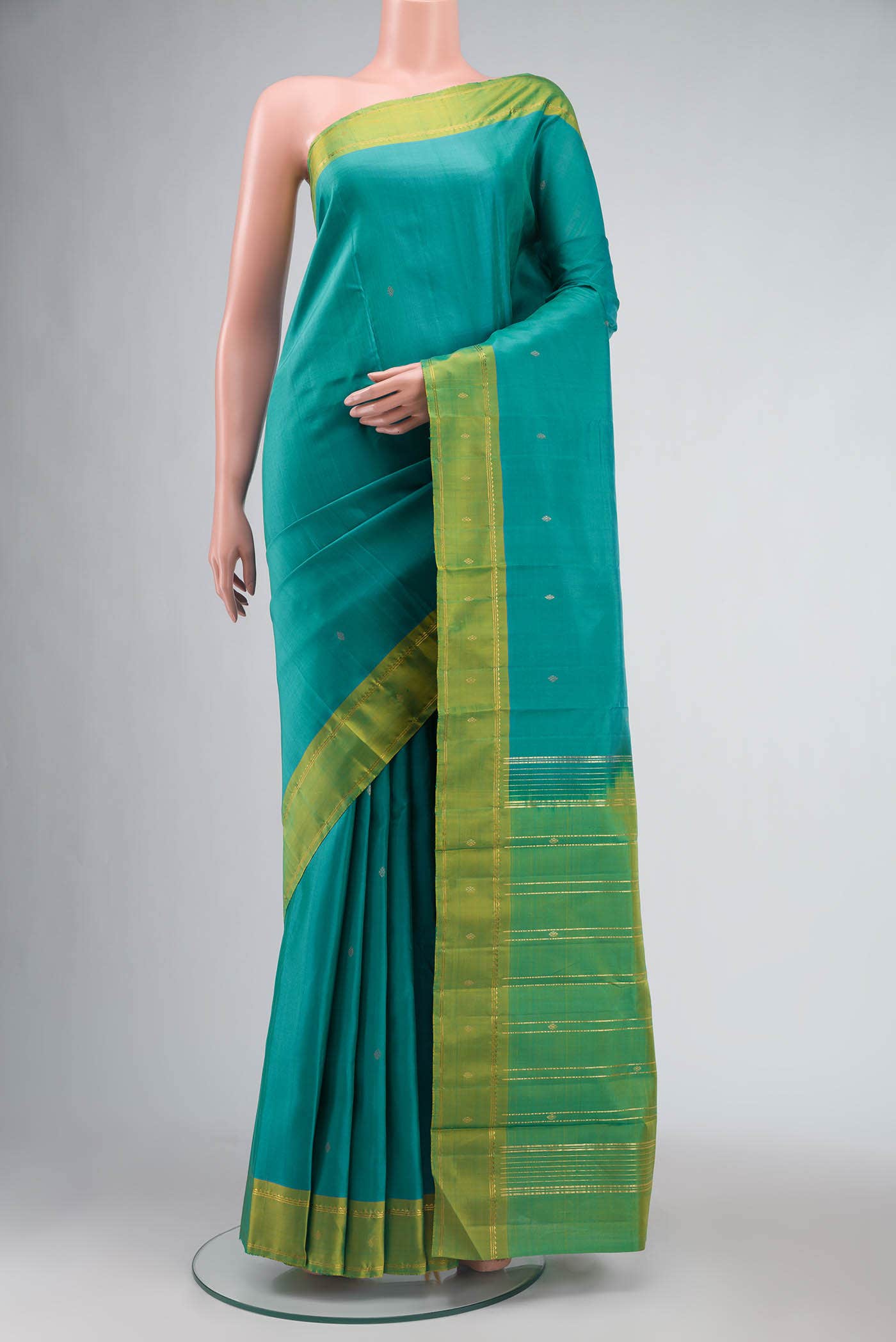 Blue Kanchipuram Silk Saree