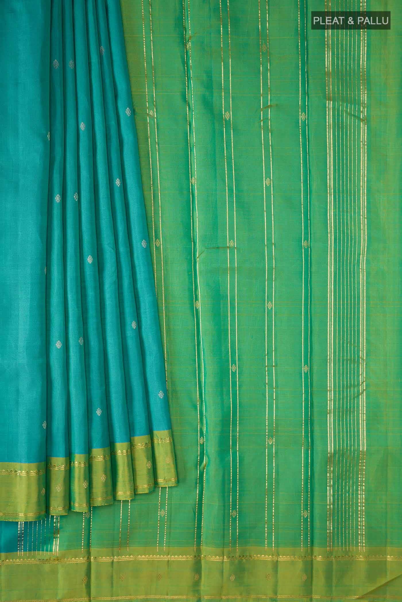 Blue Kanchipuram Silk Saree