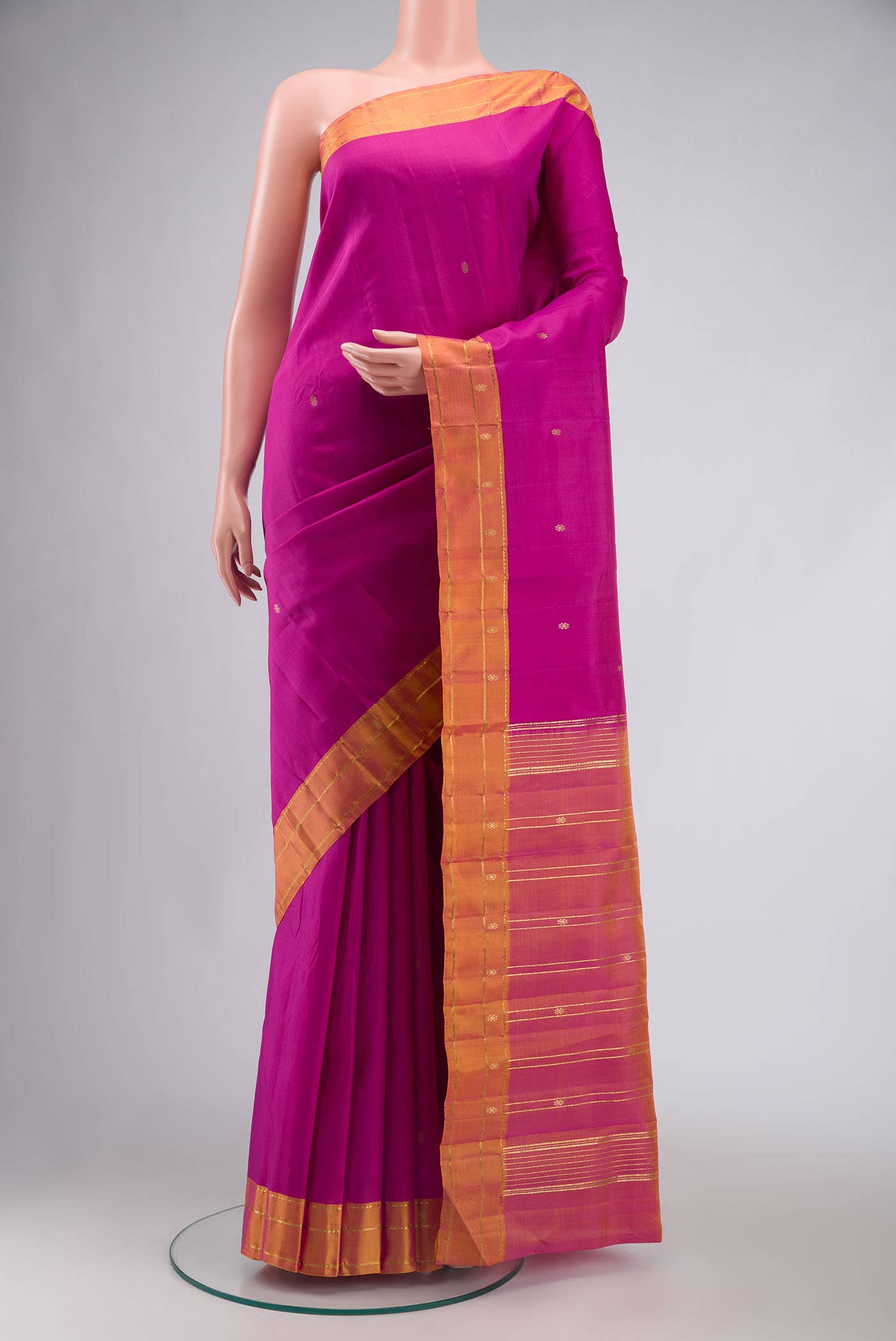 Pink Kanchipuram Silk Saree