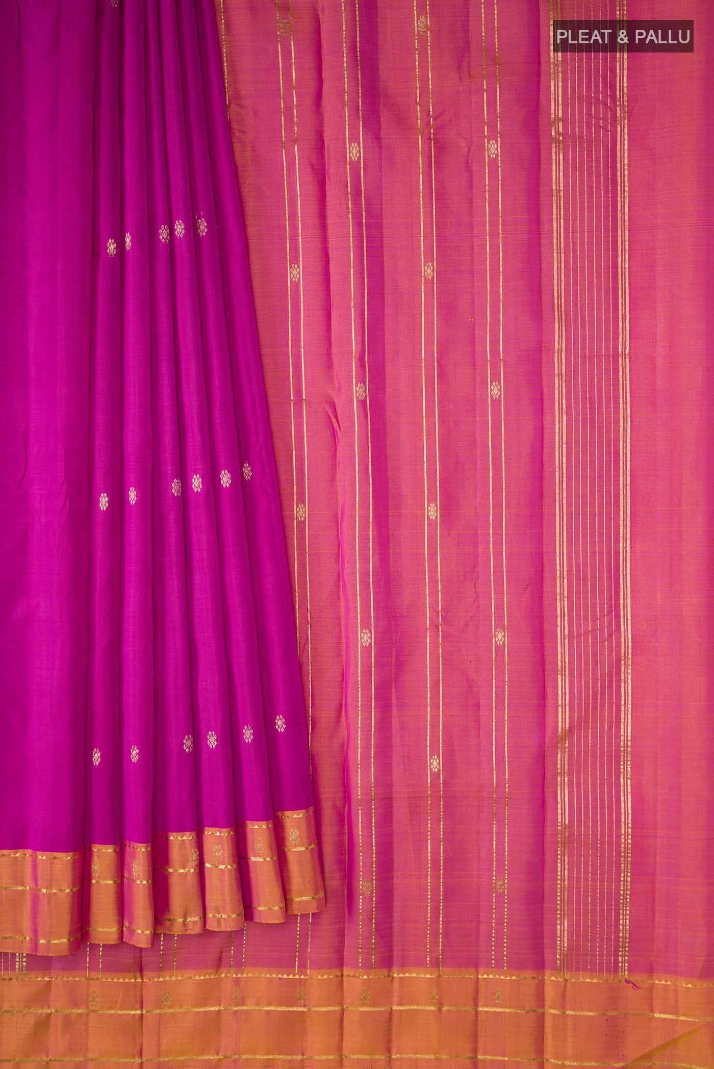 Pink Kanchipuram Silk Saree