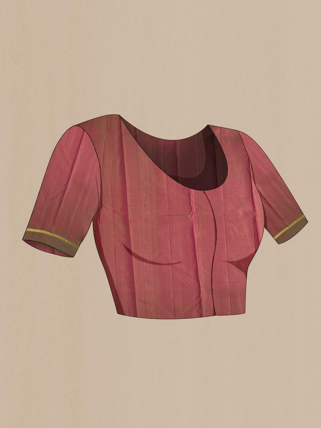 Magenta Kanchipuram Silk Saree