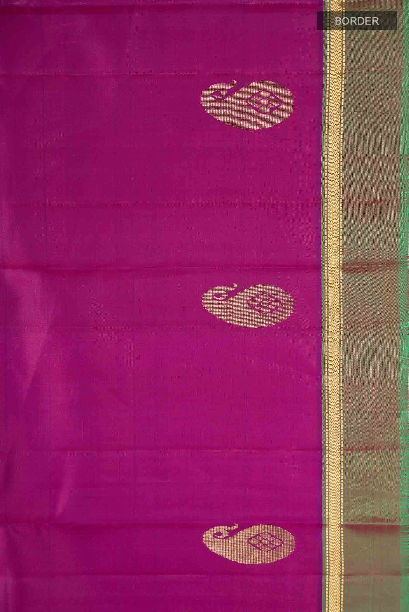 Magenta Kanchipuram Silk Saree