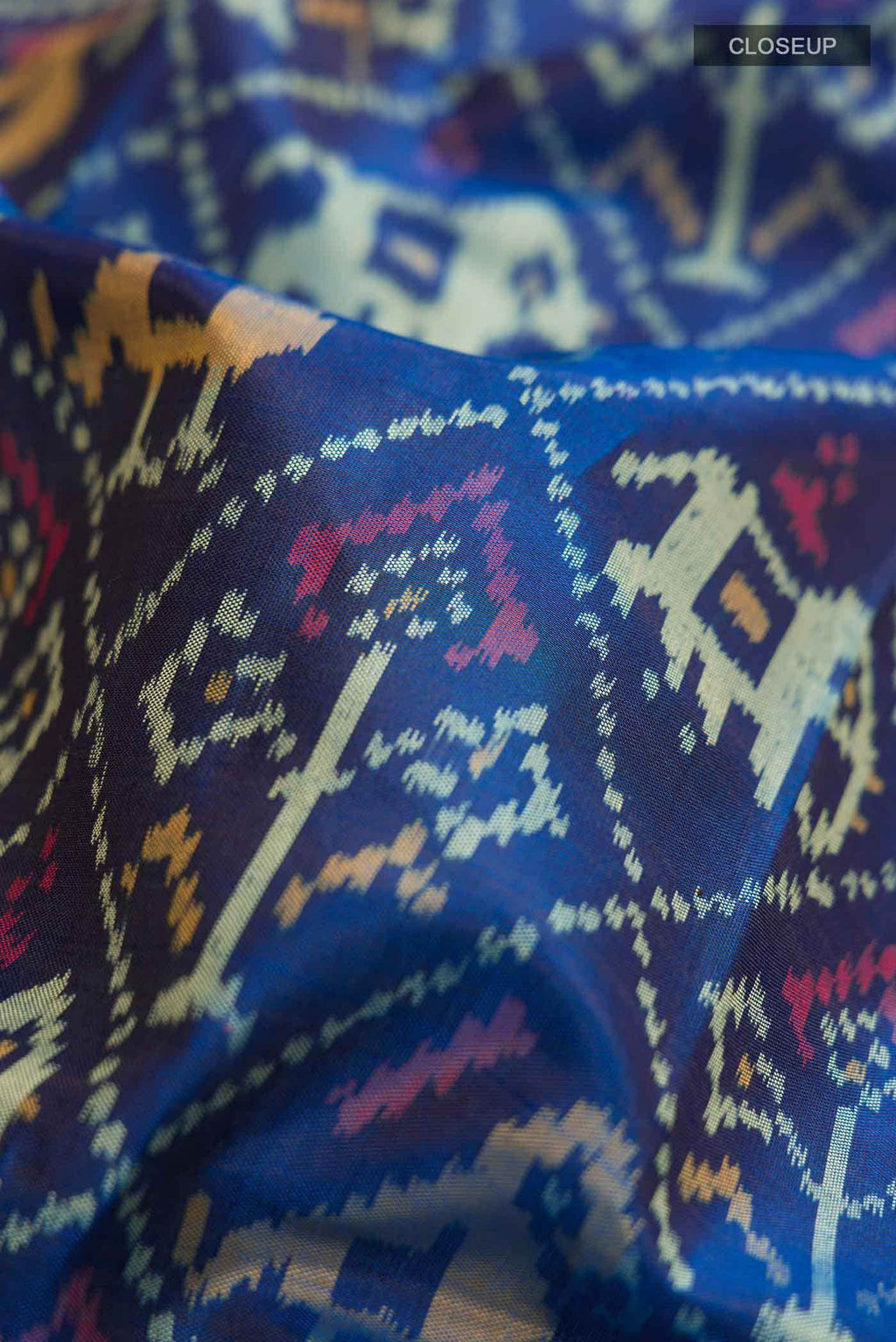 Blue Rajkot Patola Silk Saree