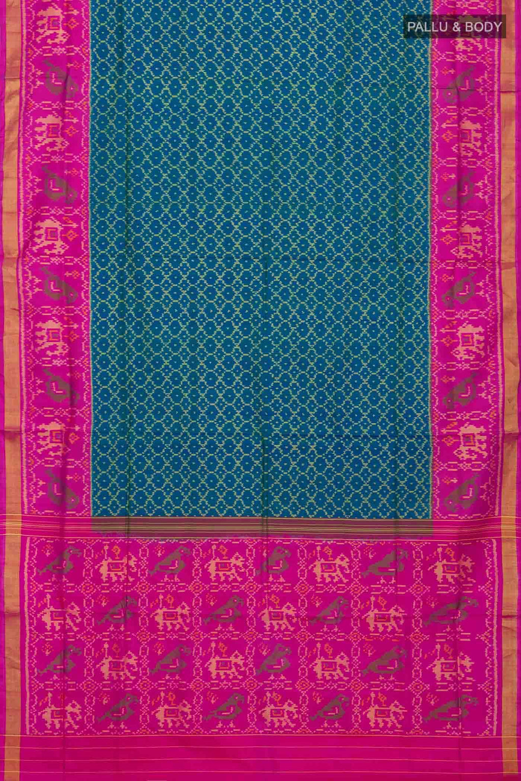 Blue Rajkot Patola Silk Saree