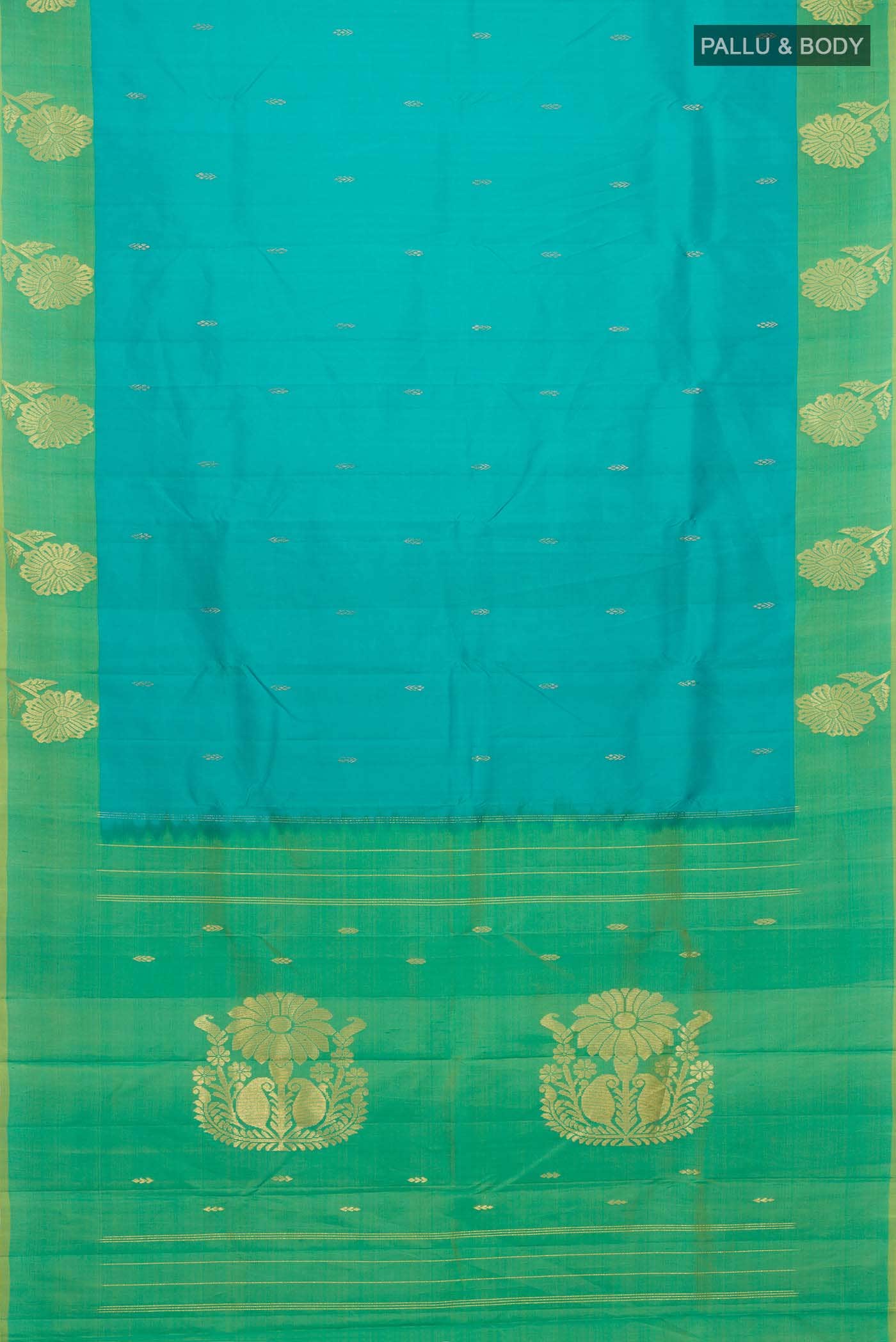 Blue Kanchipuram Silk Saree