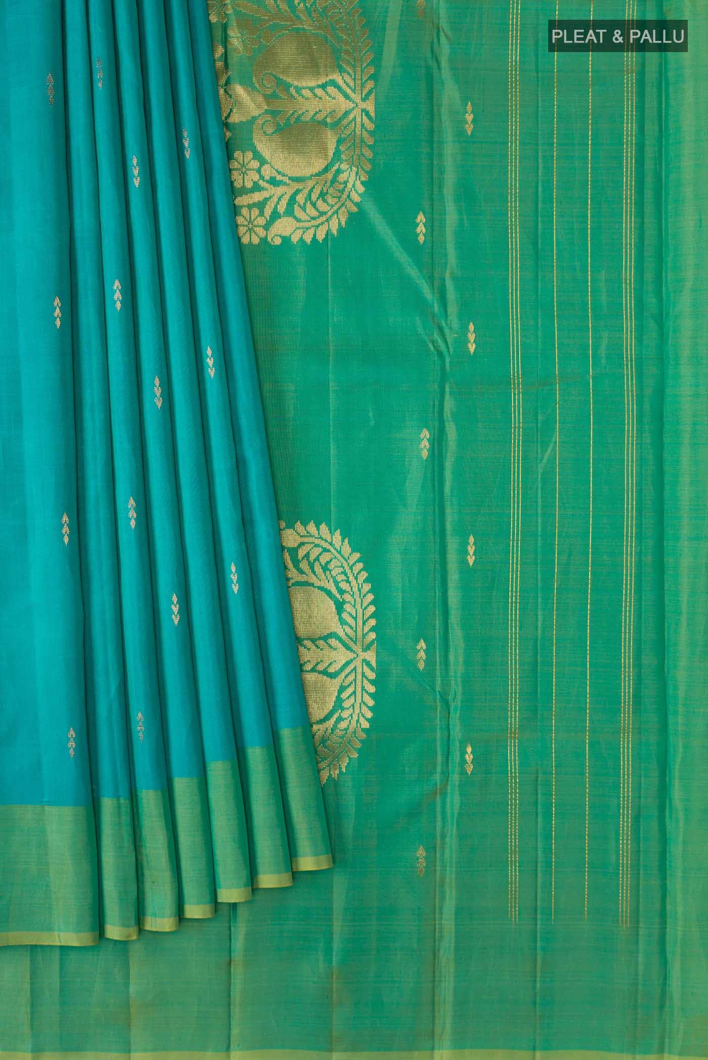 Blue Kanchipuram Silk Saree